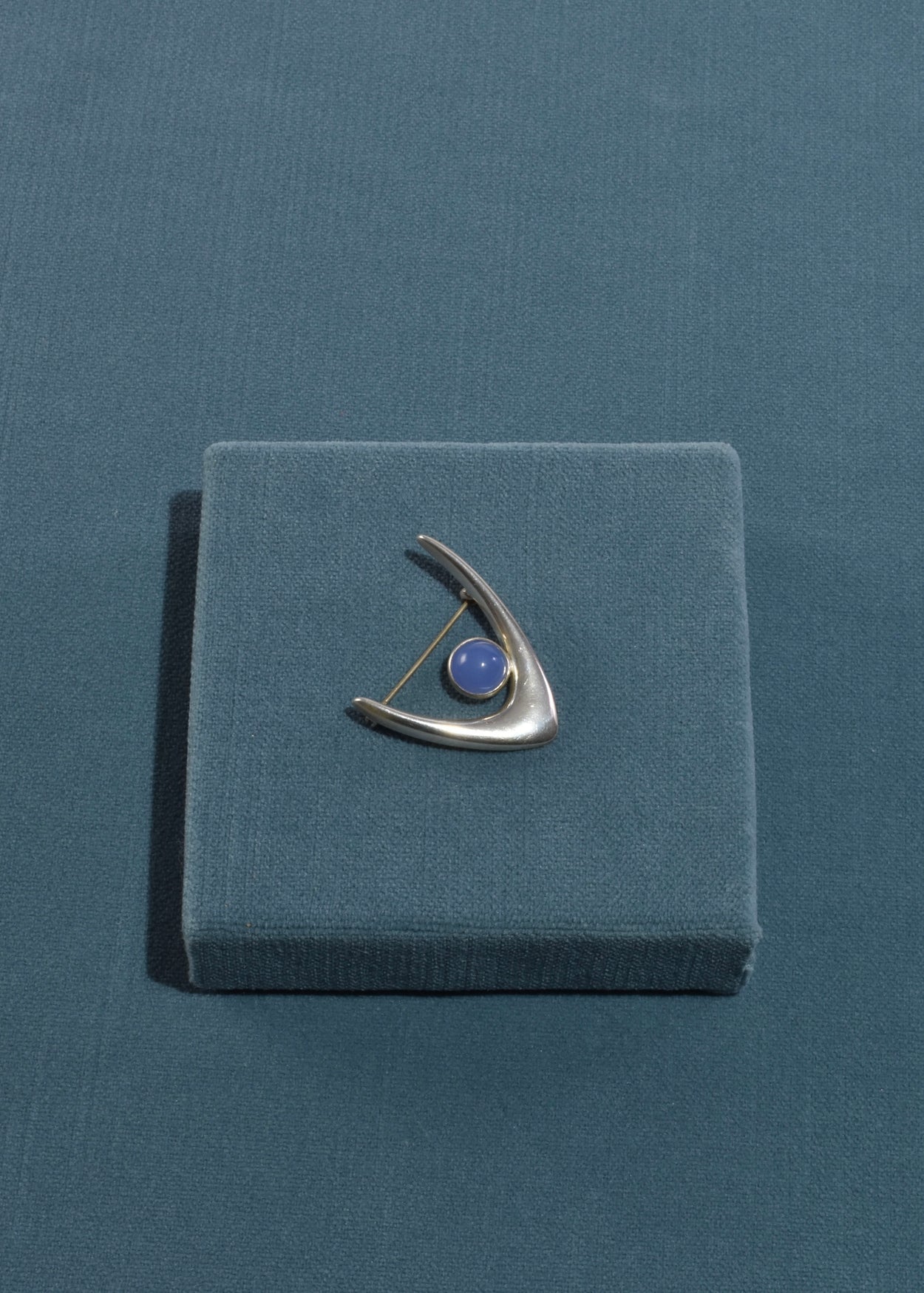 Modernist Chalcedony Brooch