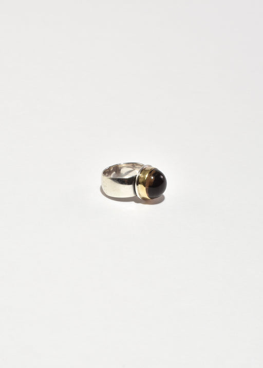 Round Smoky Quartz Ring