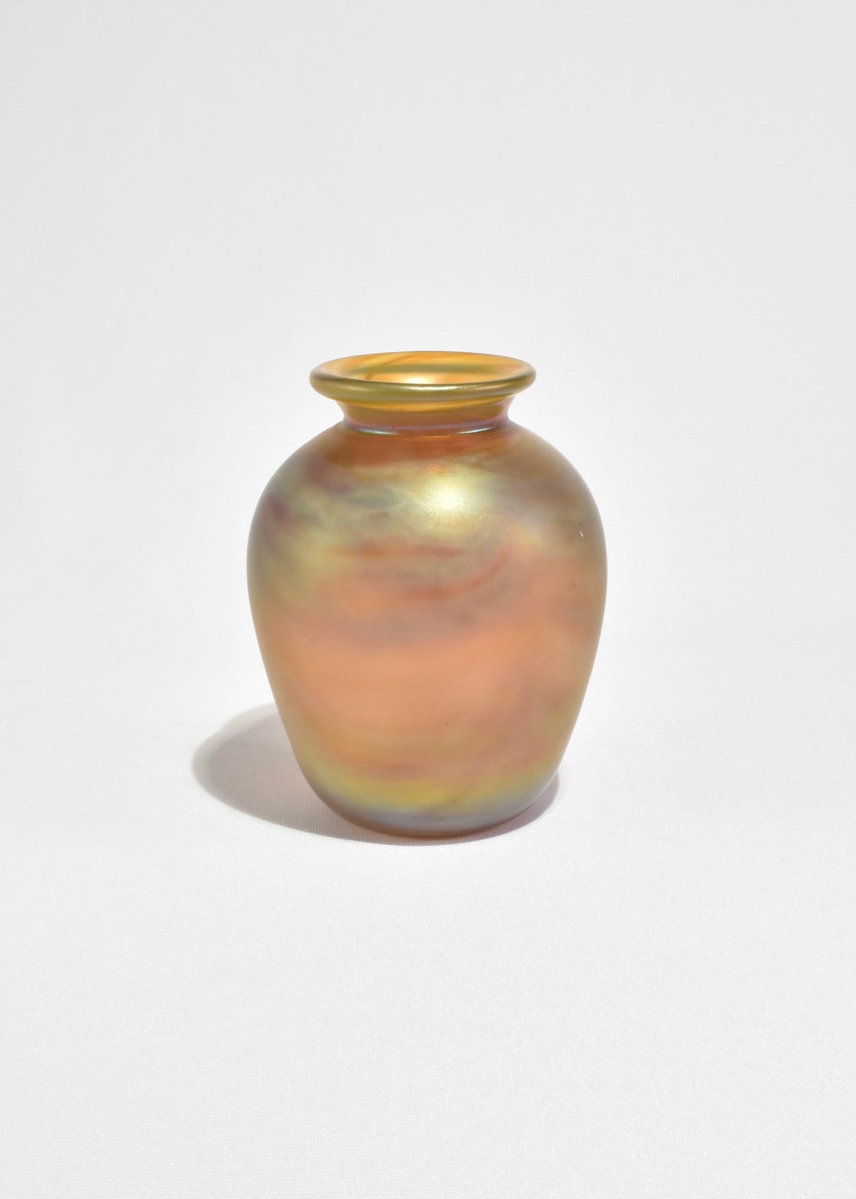 Iridescent Blown Glass Vase