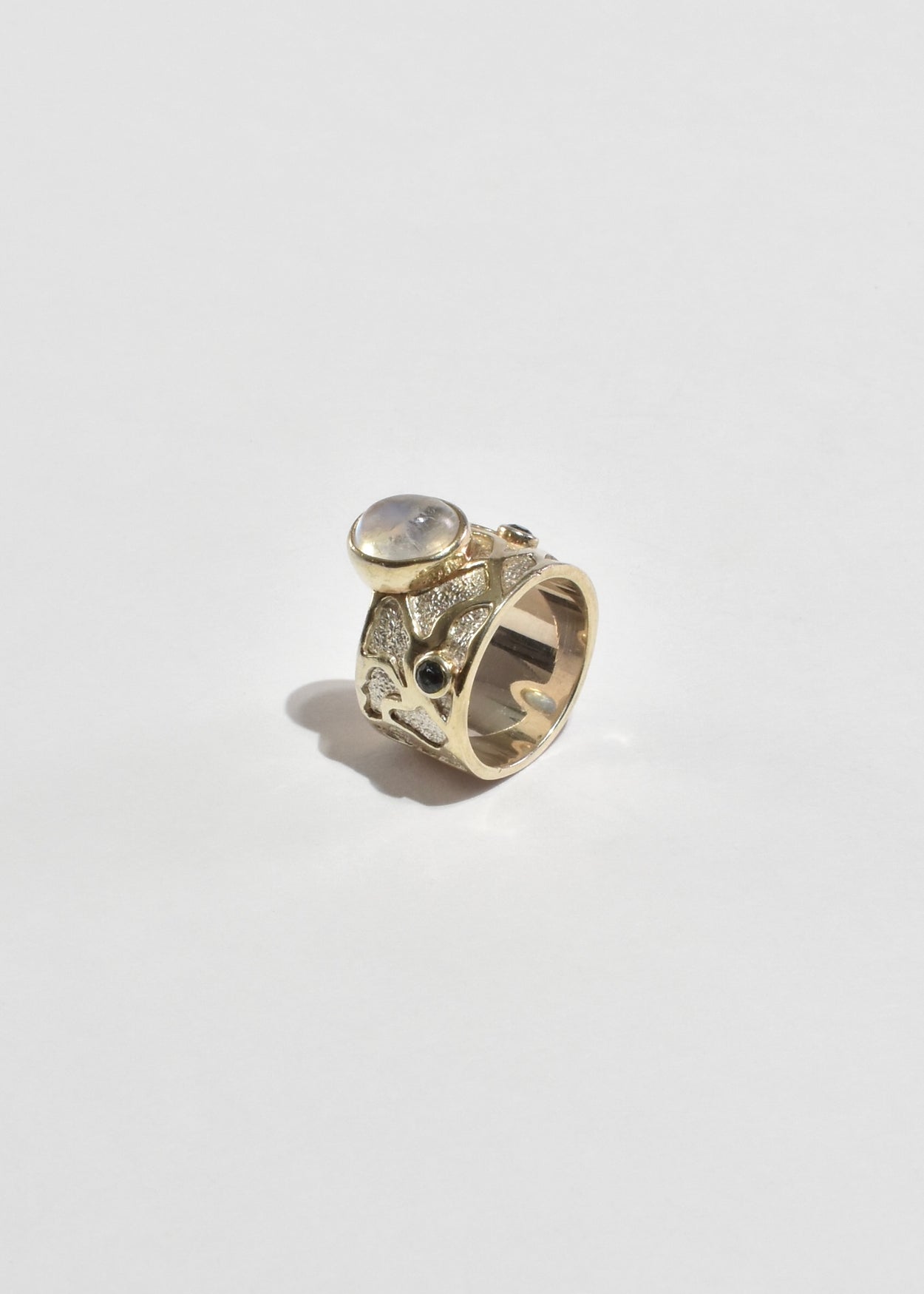 Arts & Crafts Moonstone Topaz Ring