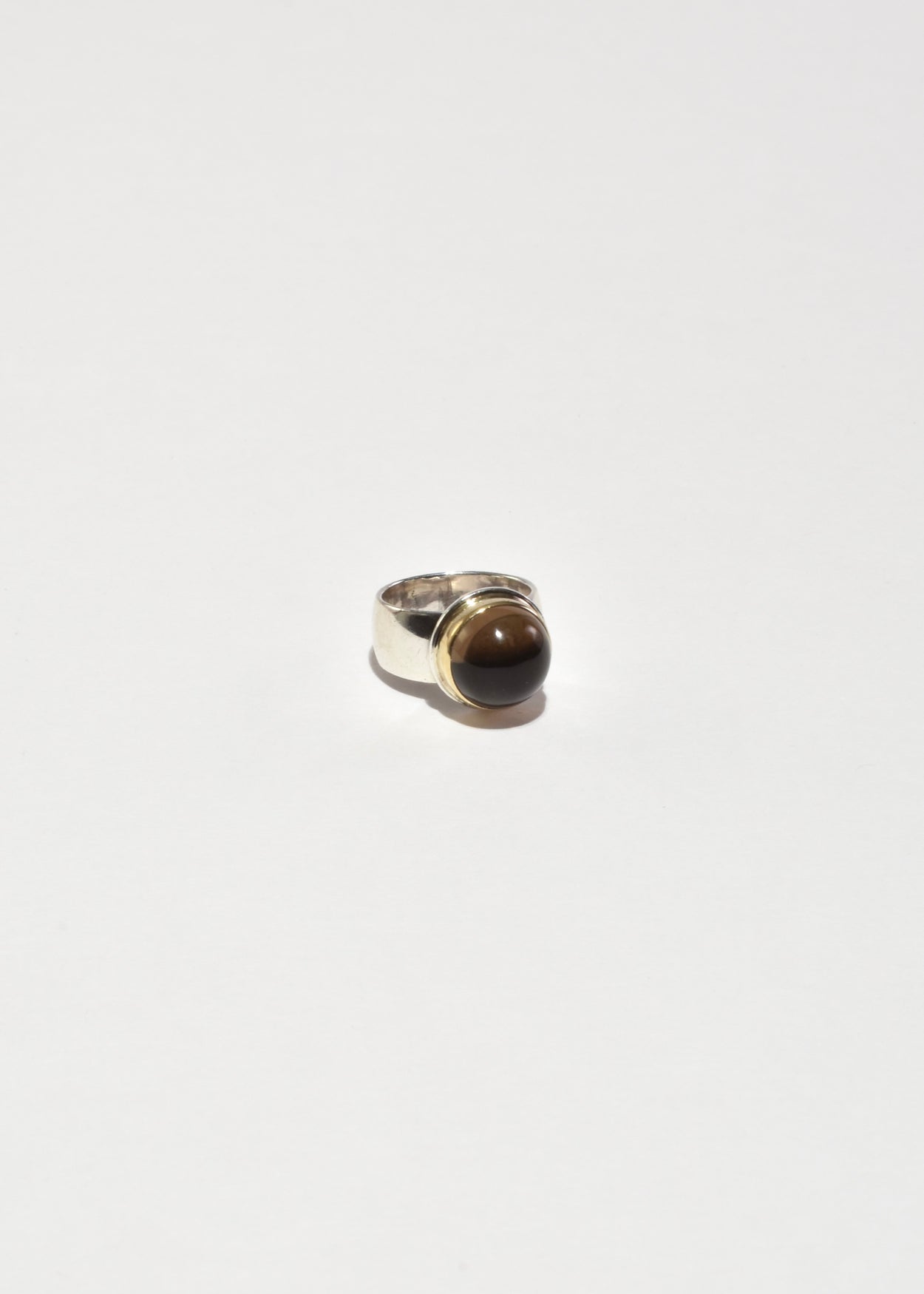 Round Smoky Quartz Ring