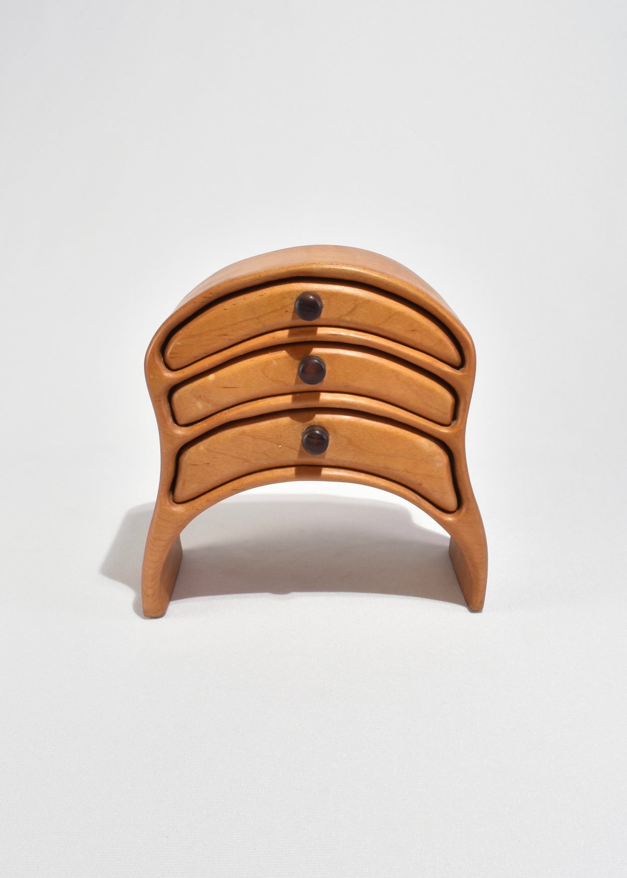 Curved Wooden Jewelry Box