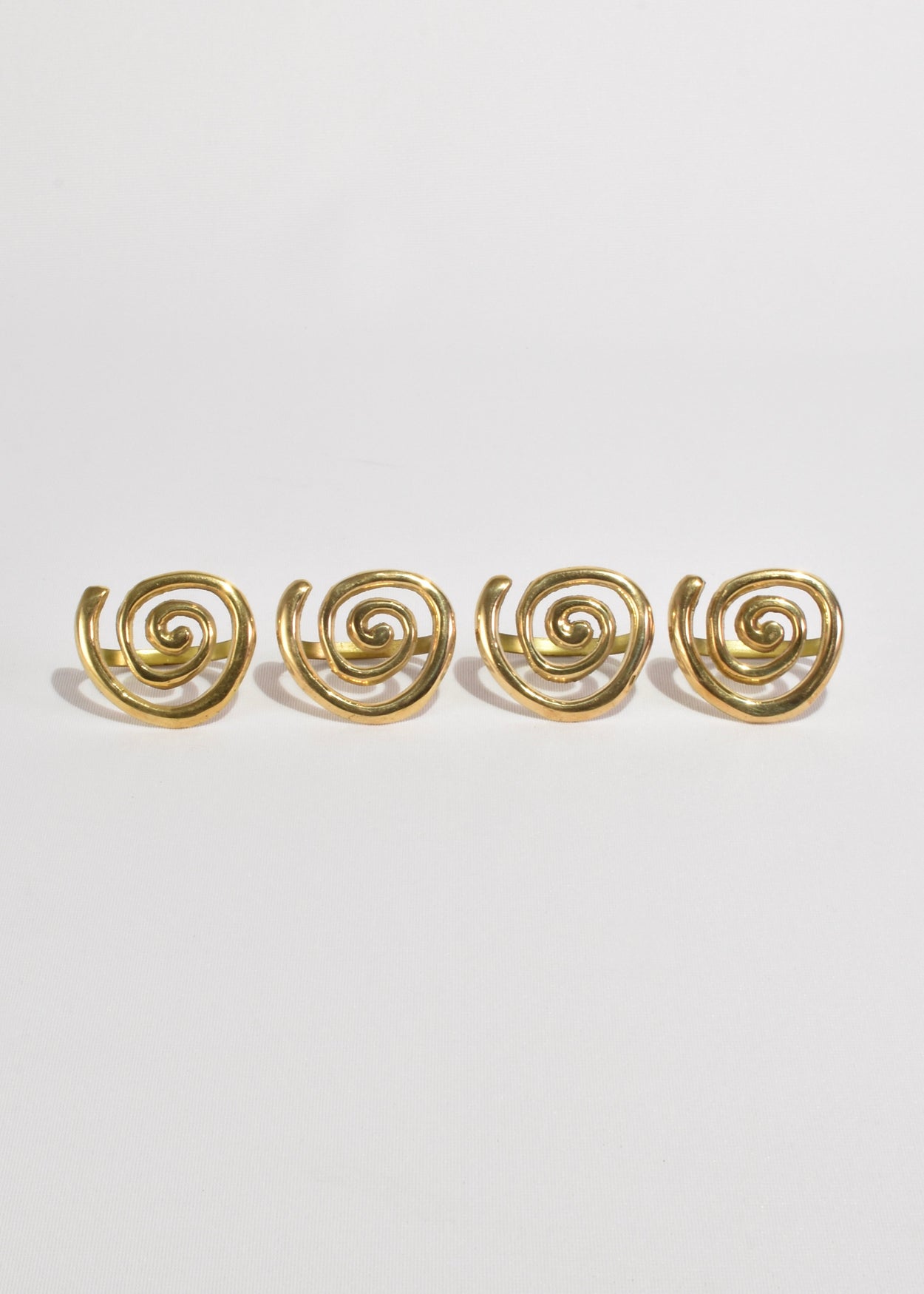 Brass Spiral Napkin Rings
