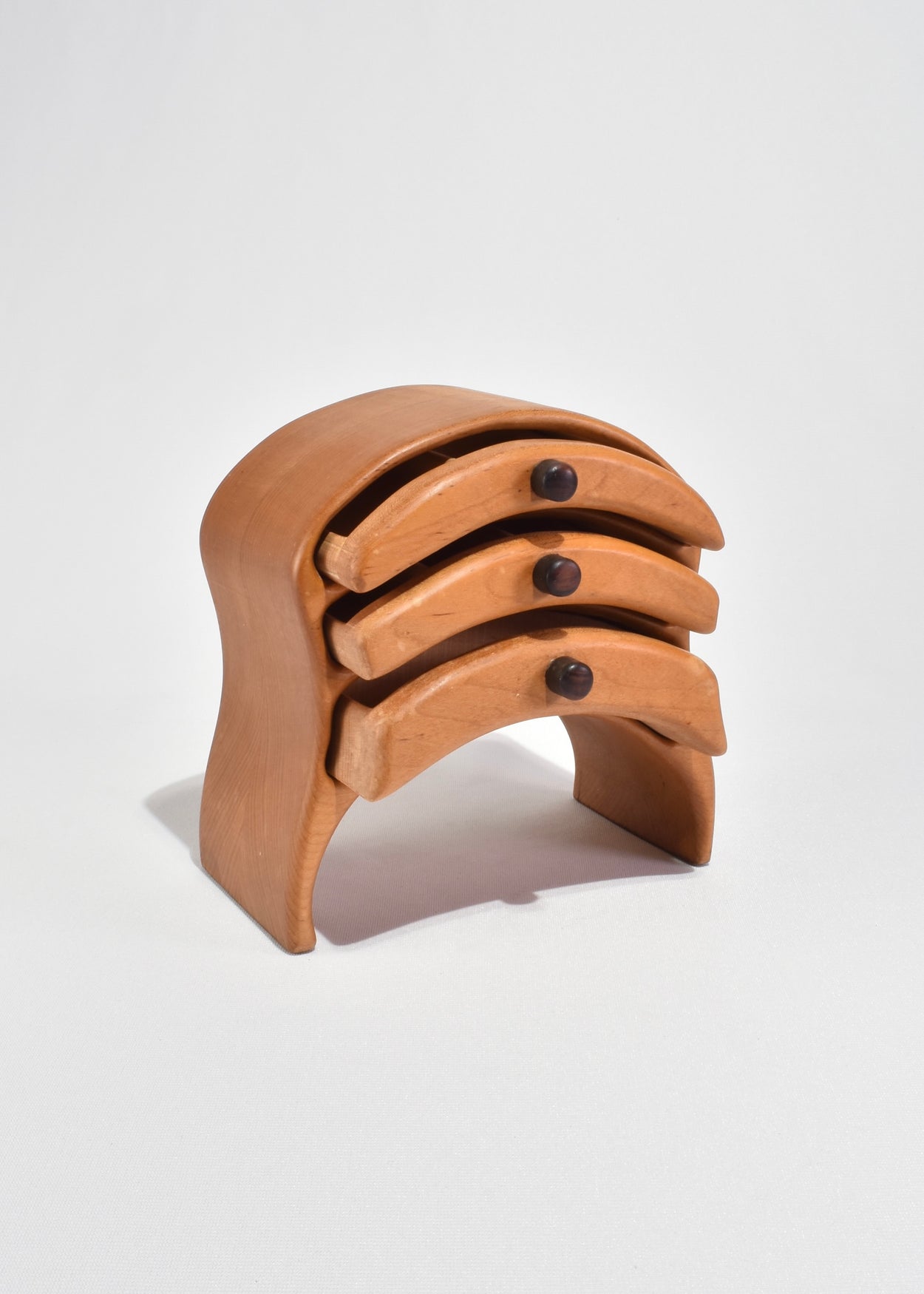 Curved Wooden Jewelry Box