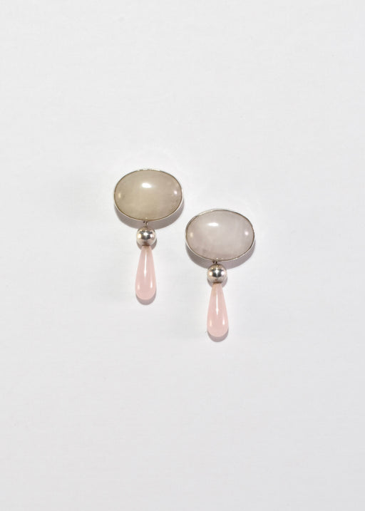 Rose Quartz Drop Earrings