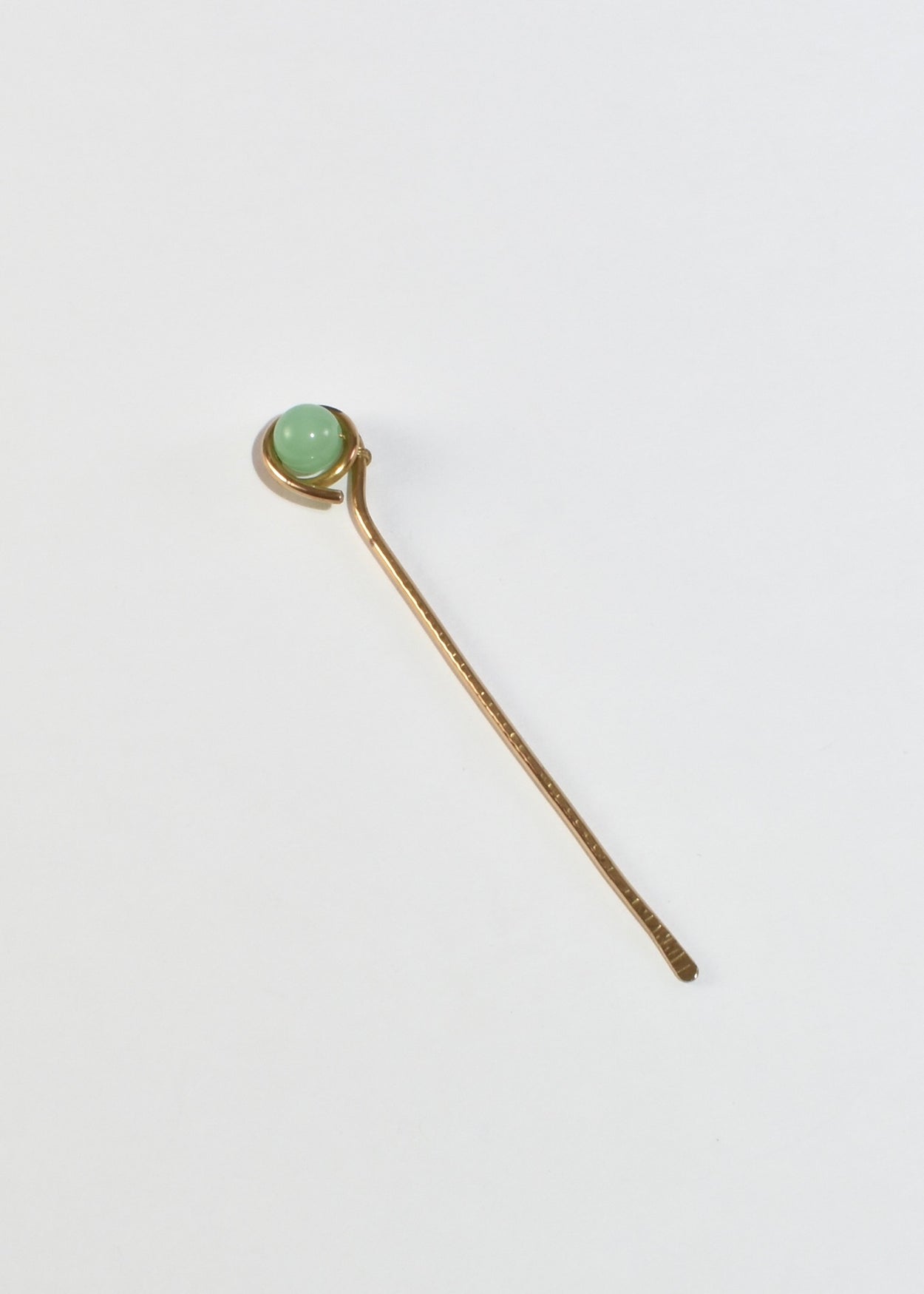 Aventurine Brass Hairpin