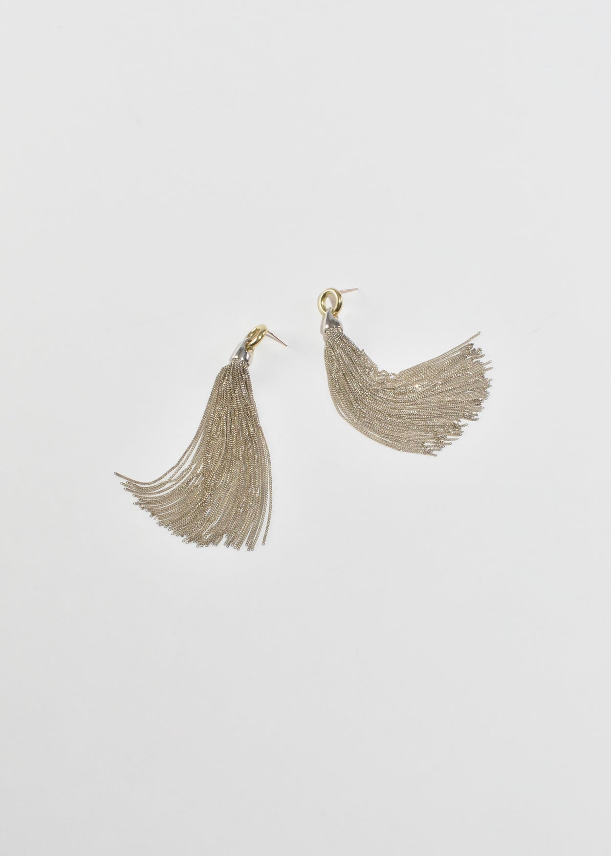 Two-Tone Fringe Earrings