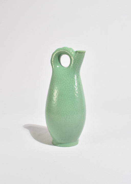 Green Loop Handle Vase