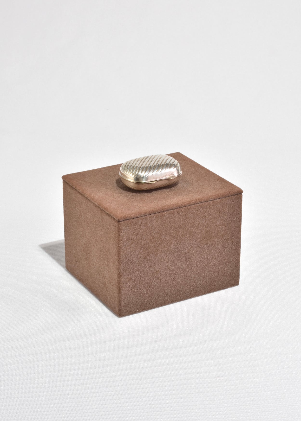 Ribbed Sterling Pillbox