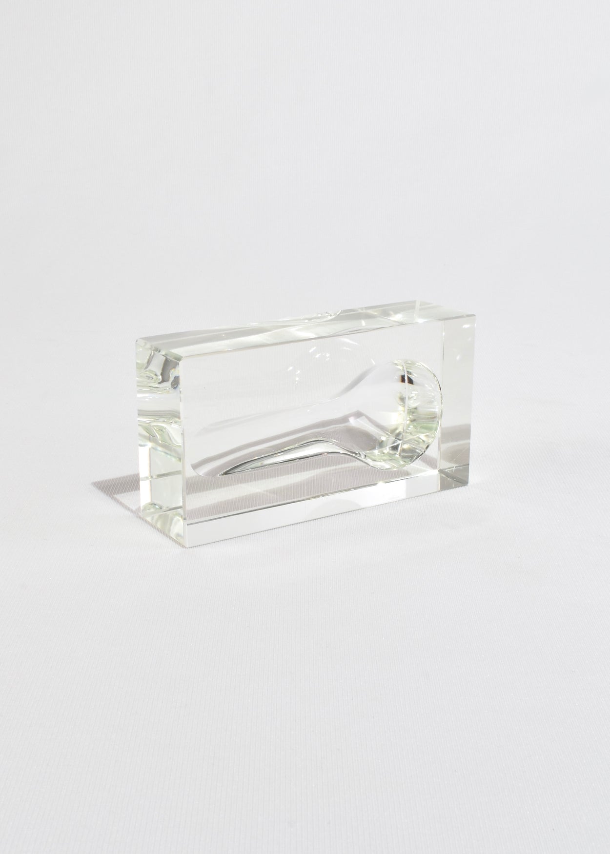 Carved Crystal Ashtray