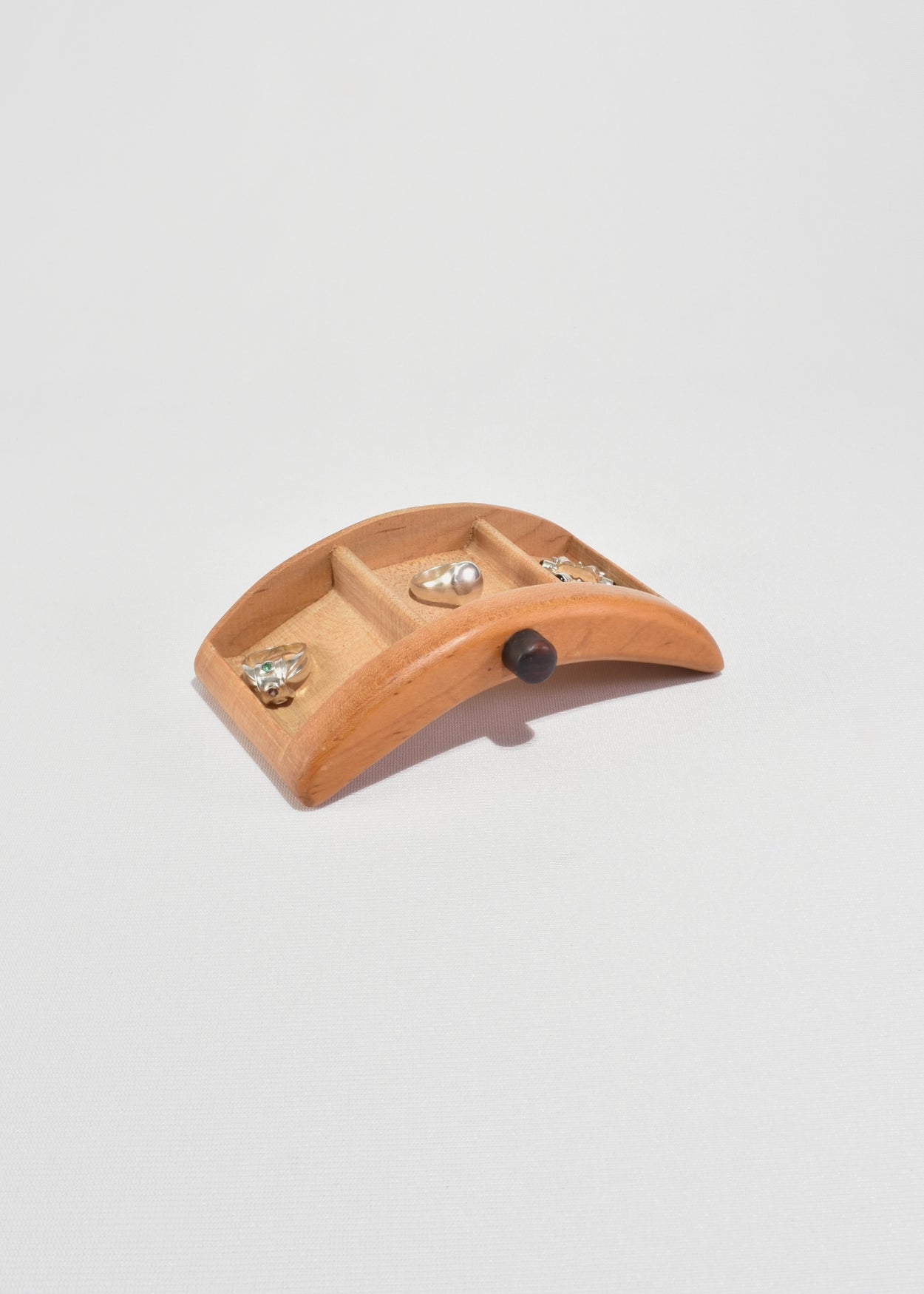Curved Wooden Jewelry Box