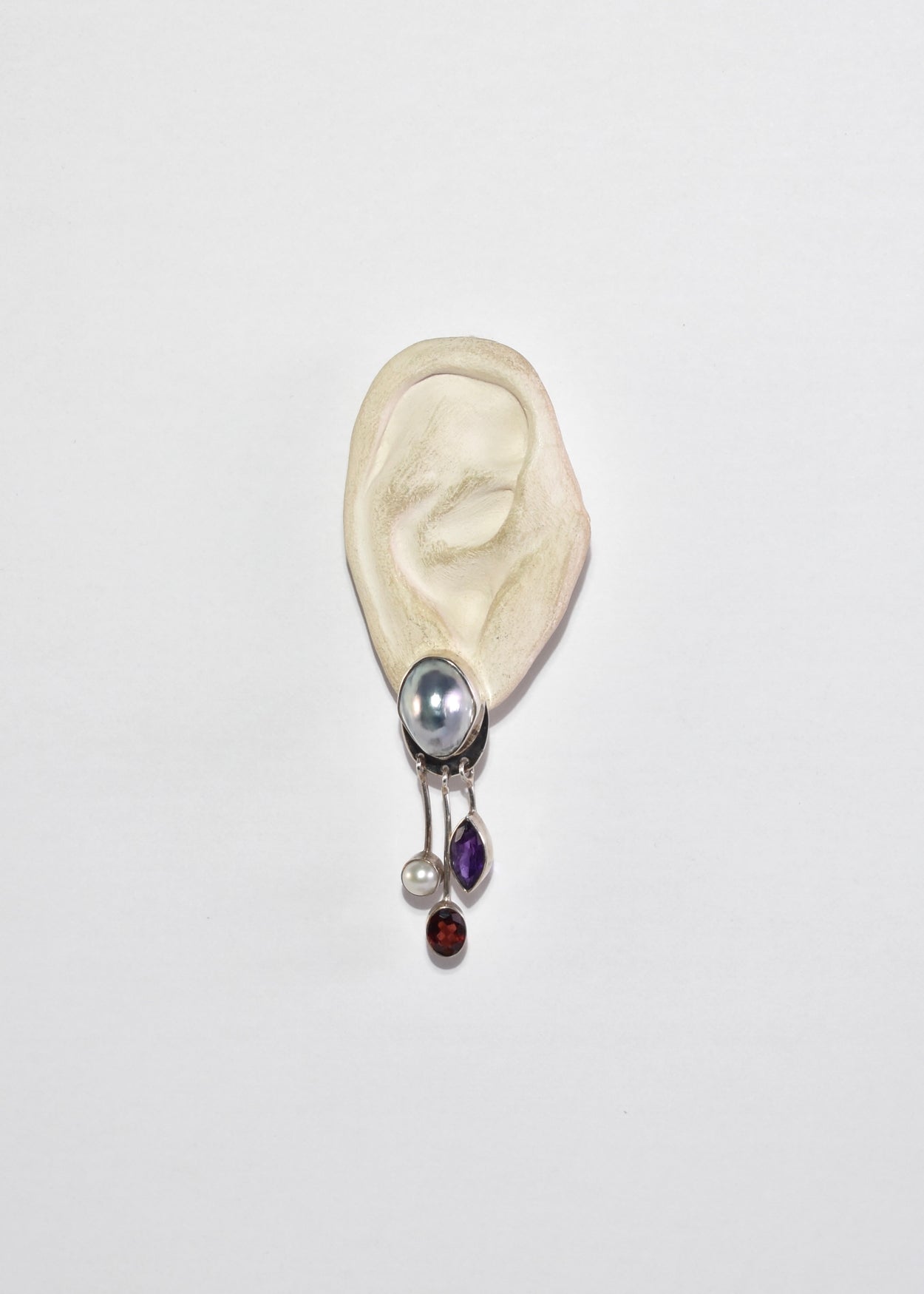 Pearl Multi Stone Earrings