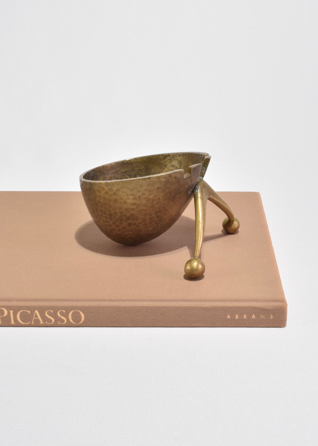 Modernist Brass Ashtray