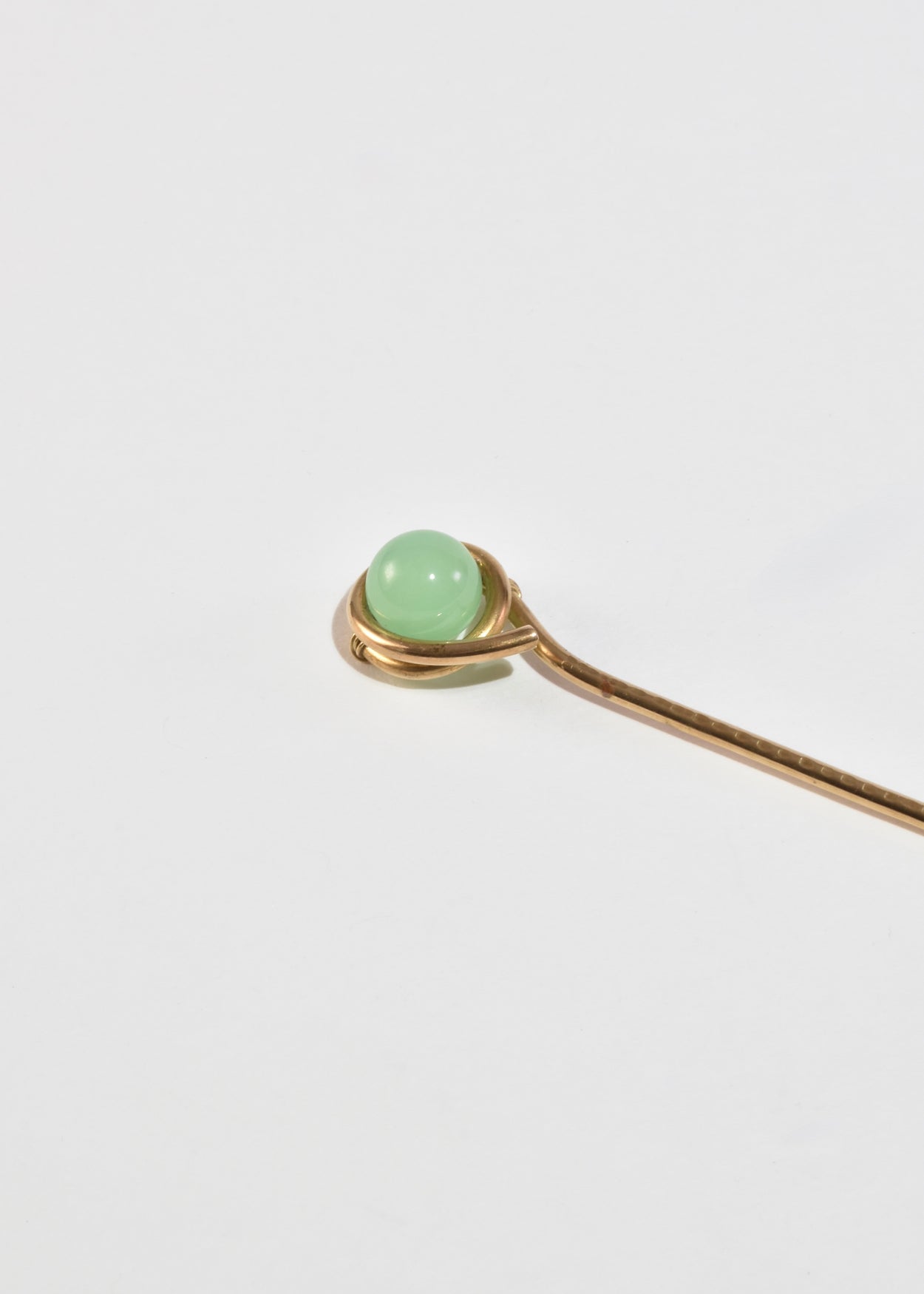 Aventurine Brass Hairpin