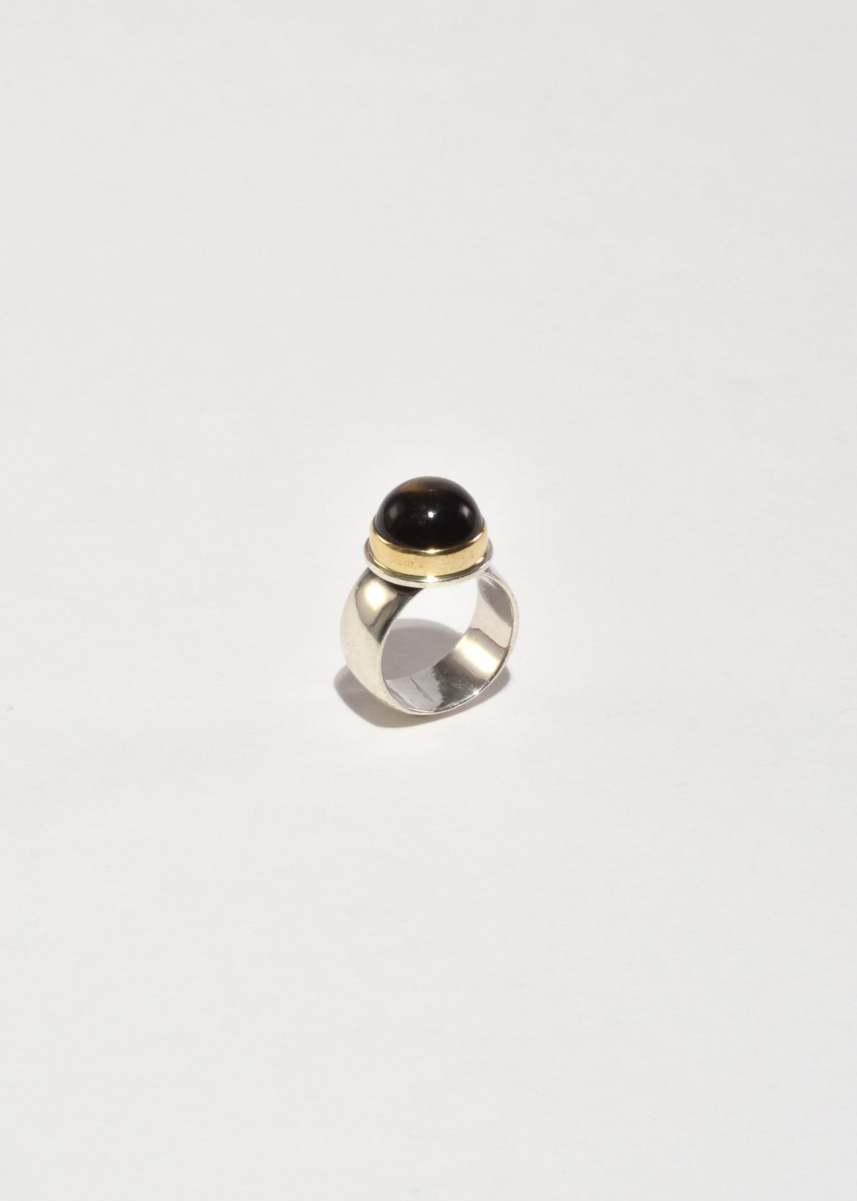 Round Smoky Quartz Ring