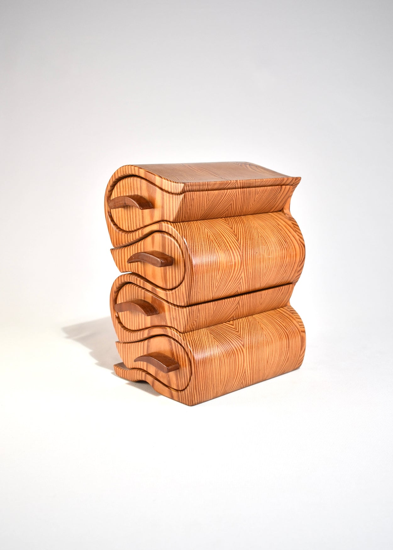 Curved Wooden Jewelry Box