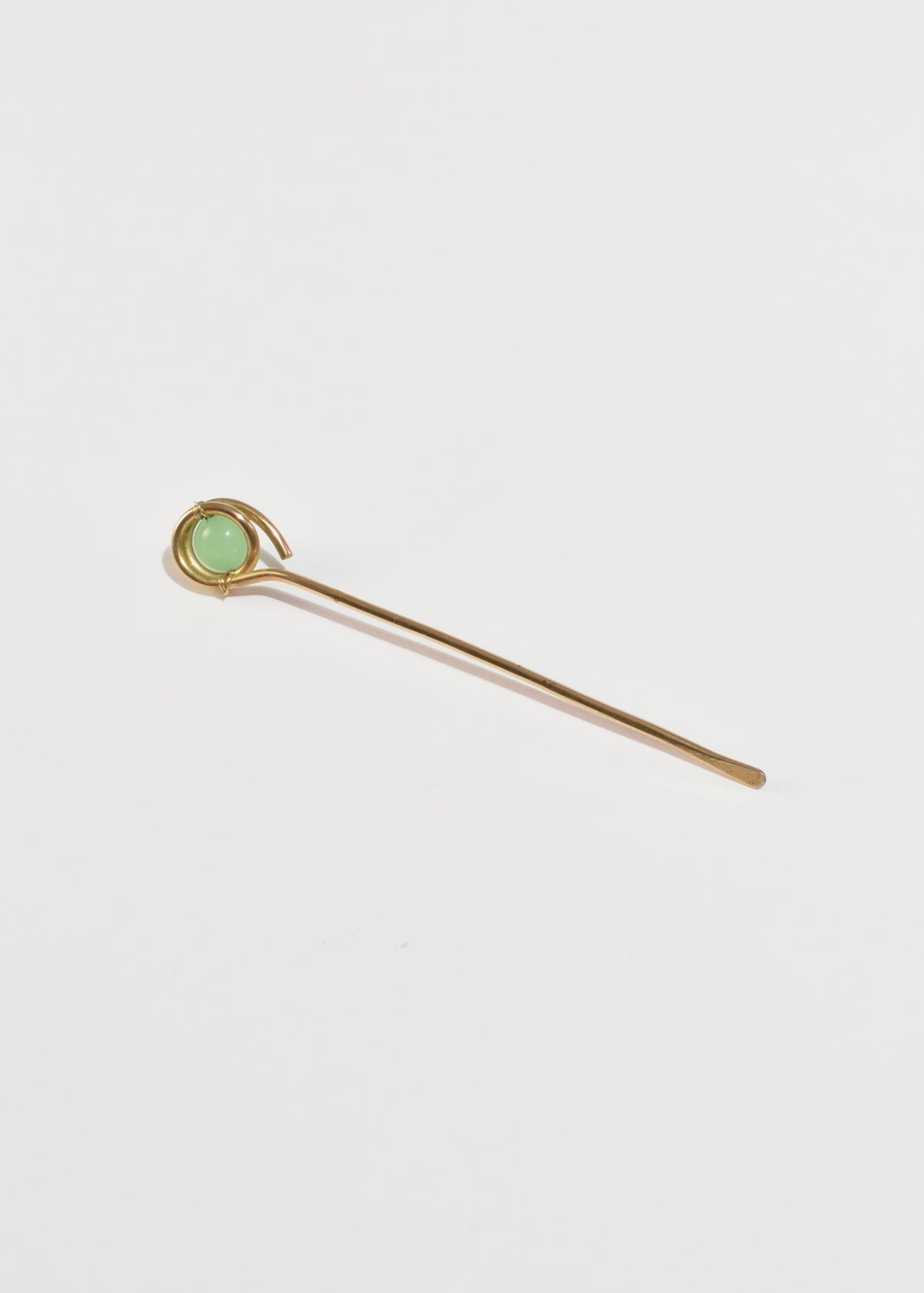 Aventurine Brass Hairpin