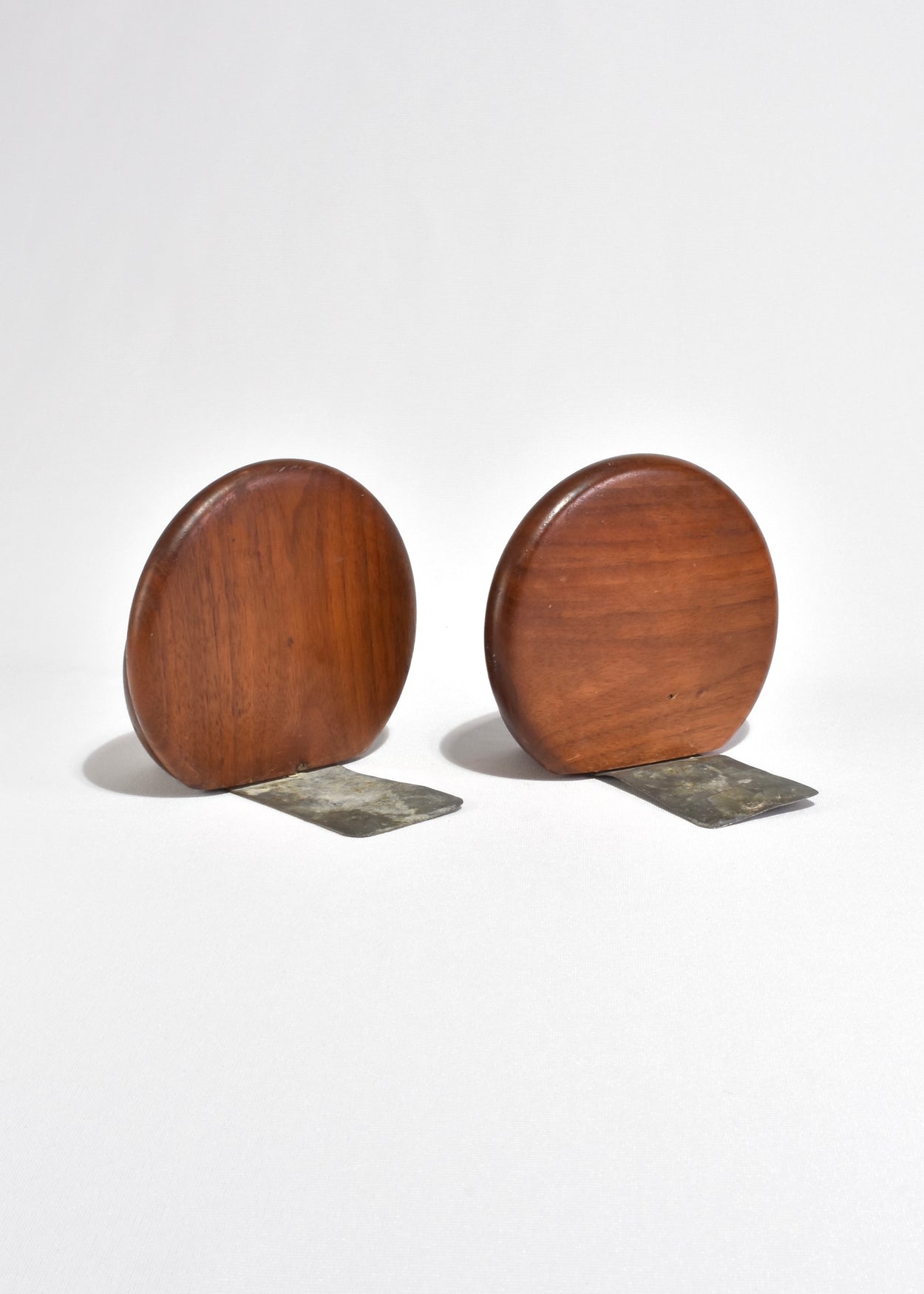 Rounded Wooden Bookends