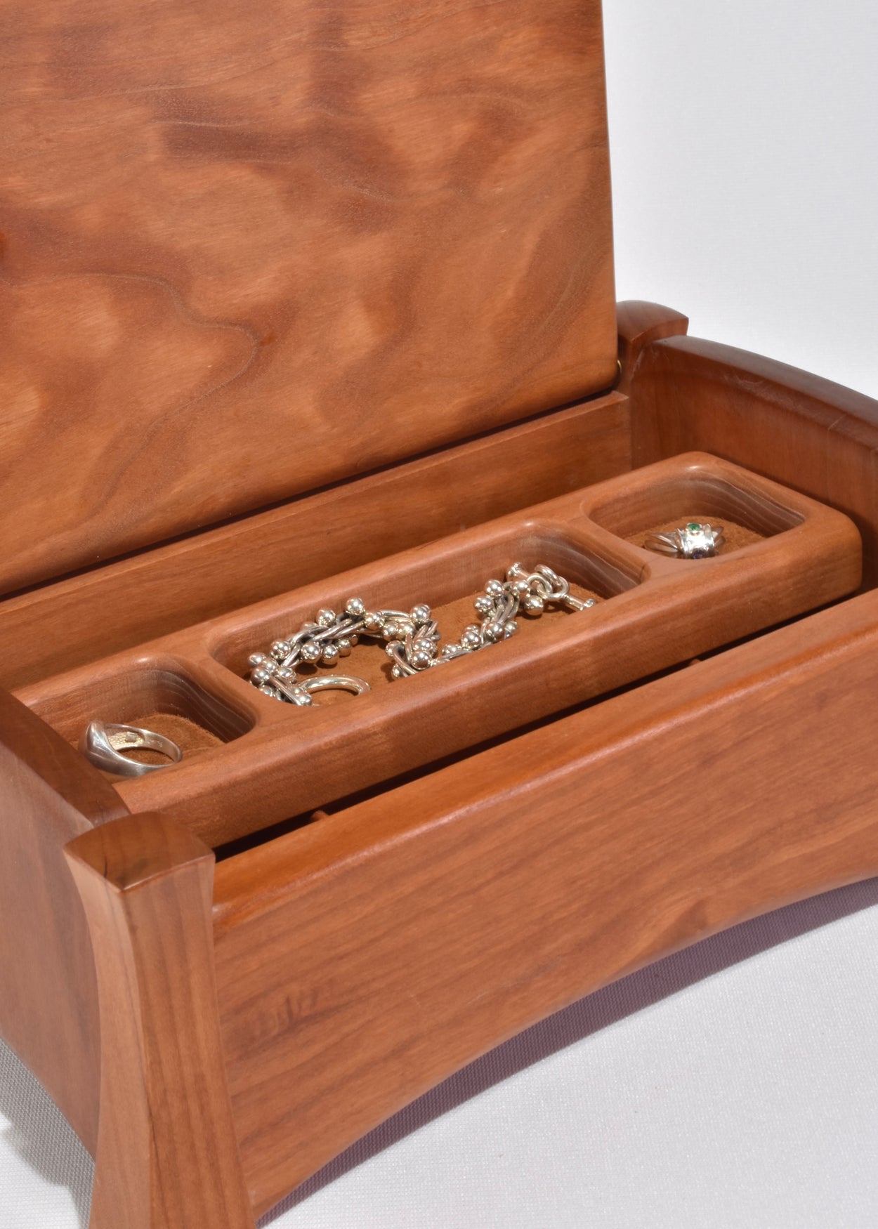 Cherry Wood Jewelry Box
