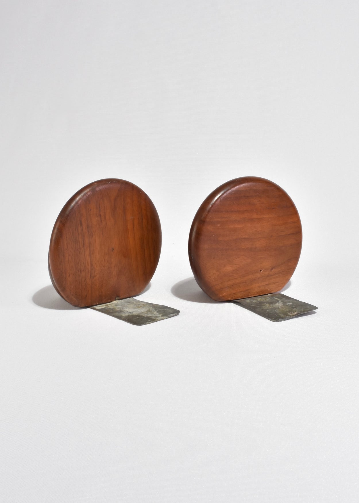 Rounded Wooden Bookends