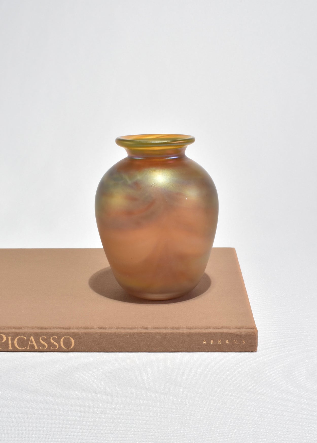 Iridescent Blown Glass Vase