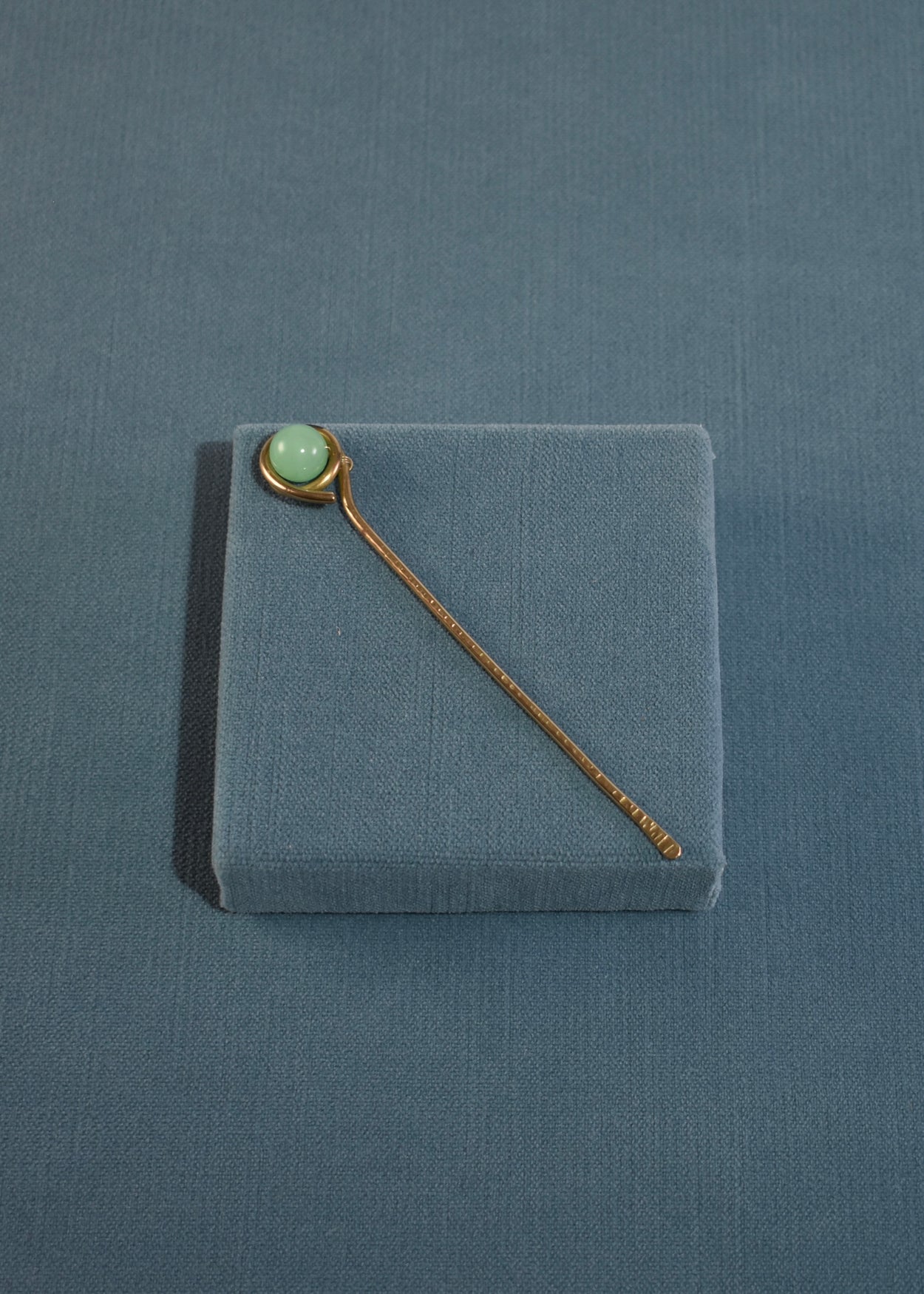 Aventurine Brass Hairpin