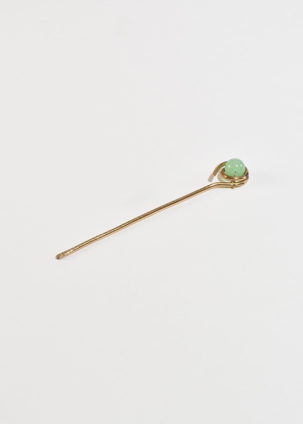 Aventurine Brass Hairpin