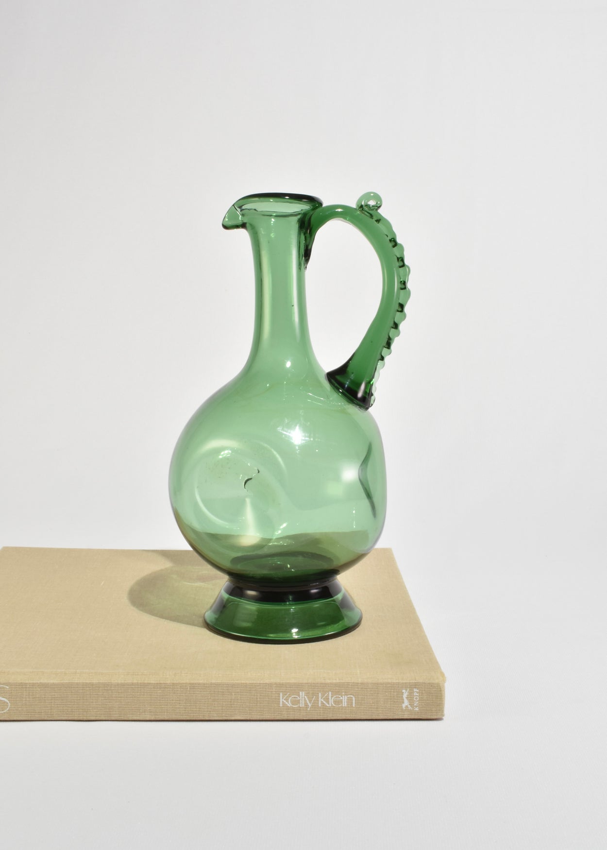 Emerald Glass Pitcher