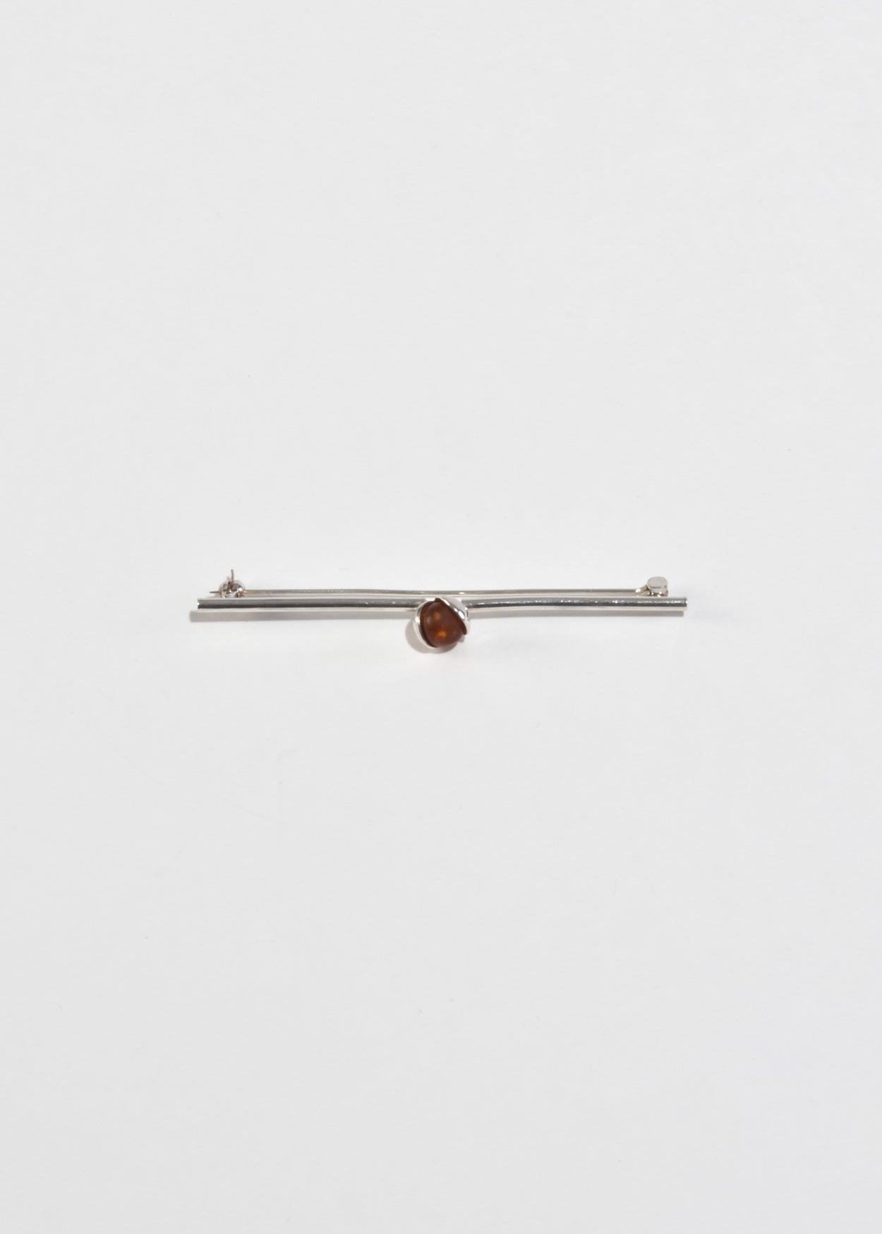 Amber Sphere Brooch