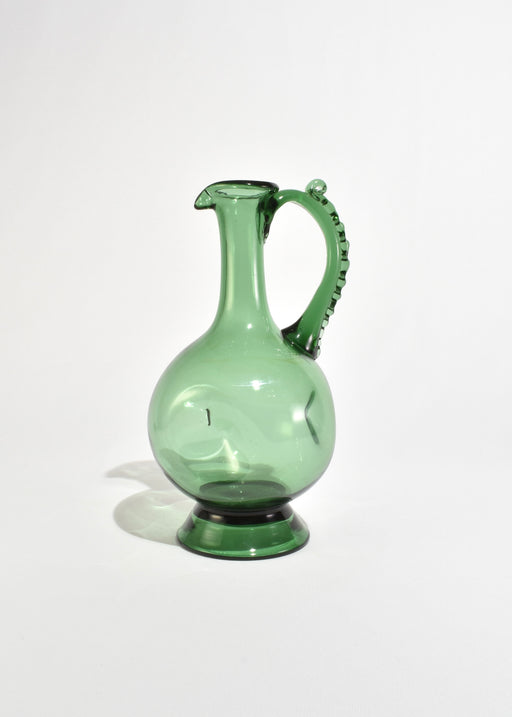 Emerald Glass Pitcher