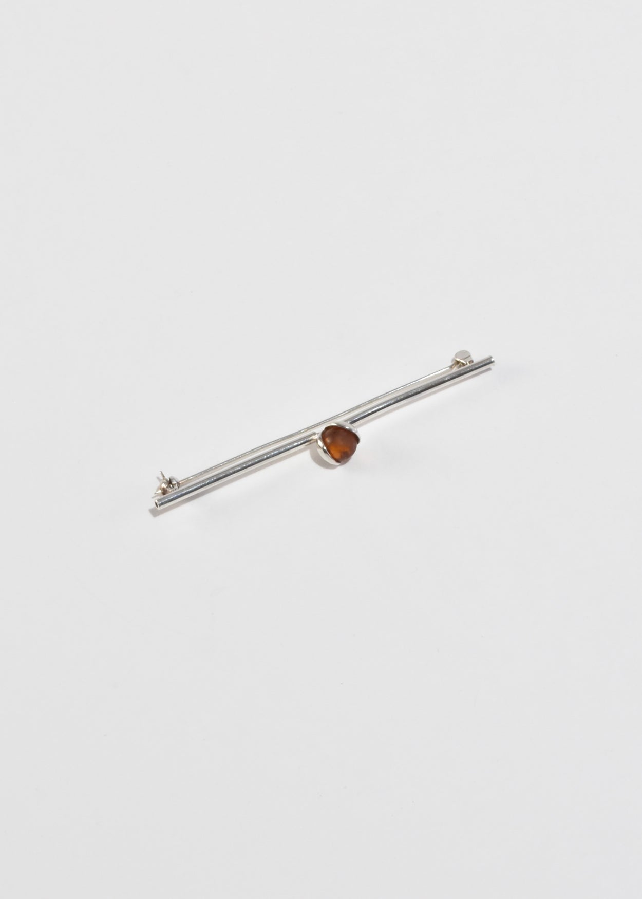 Amber Sphere Brooch
