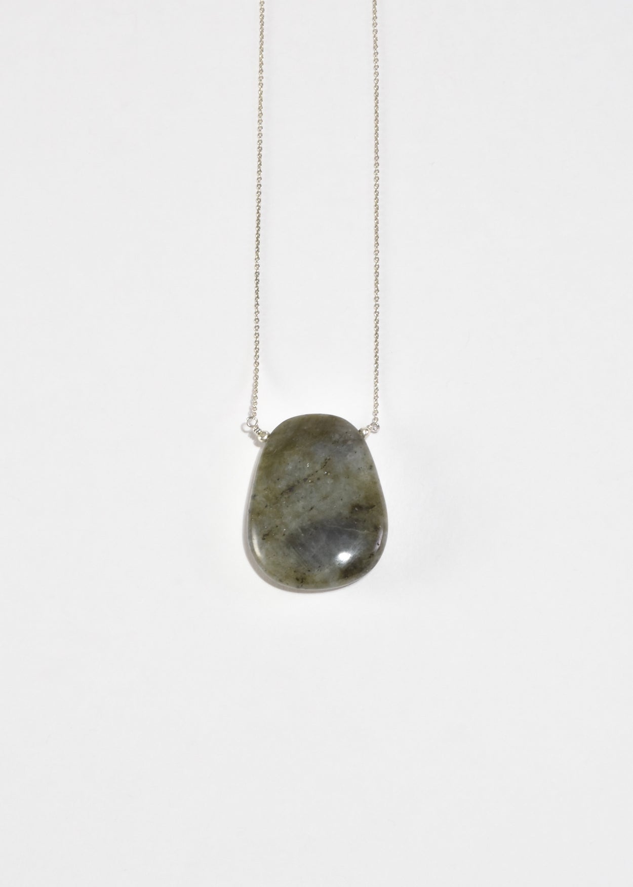 Moss Agate Pendant Necklace