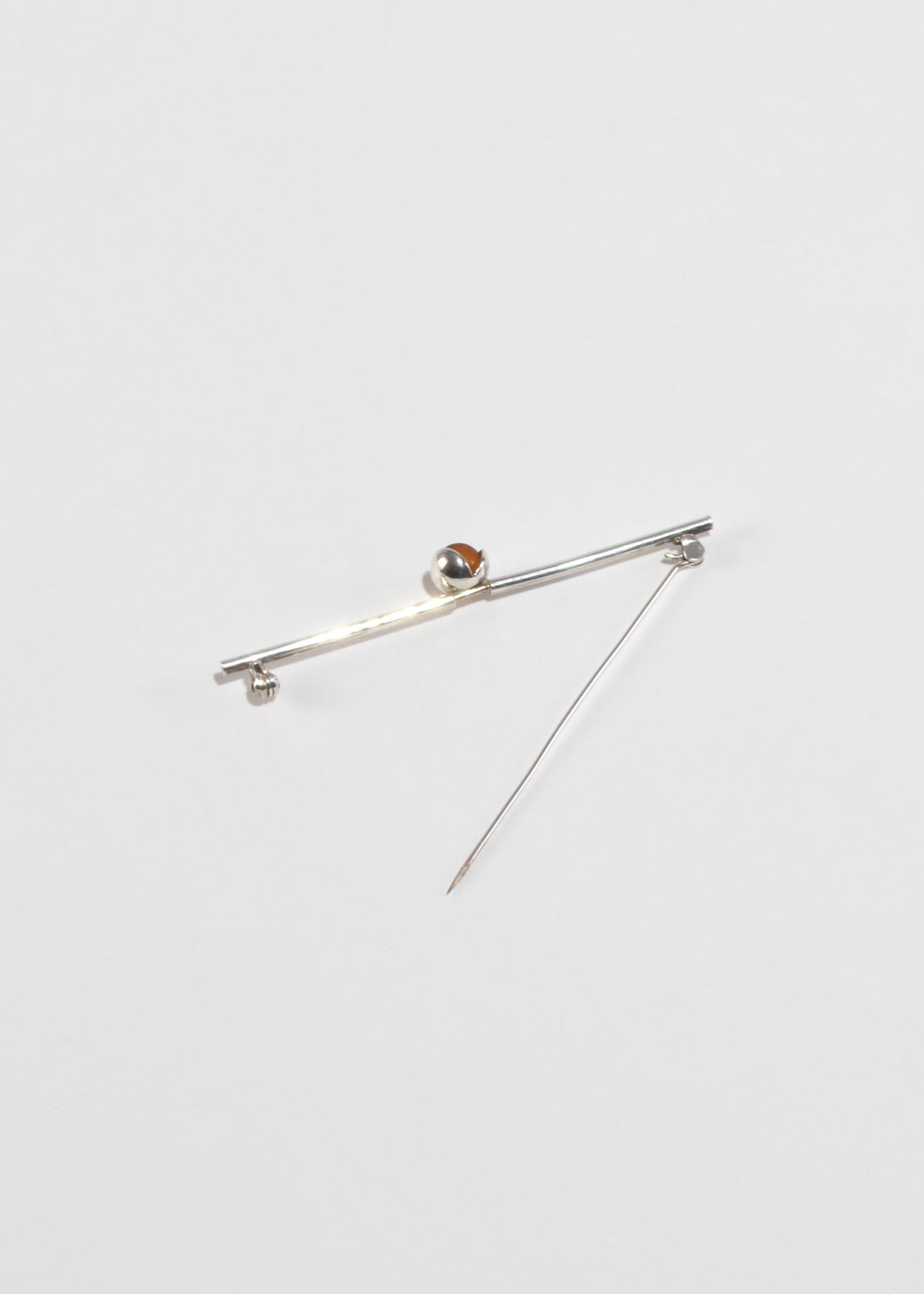 Amber Sphere Brooch