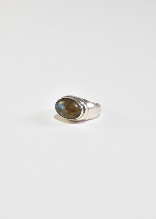 Oval Labradorite Ring