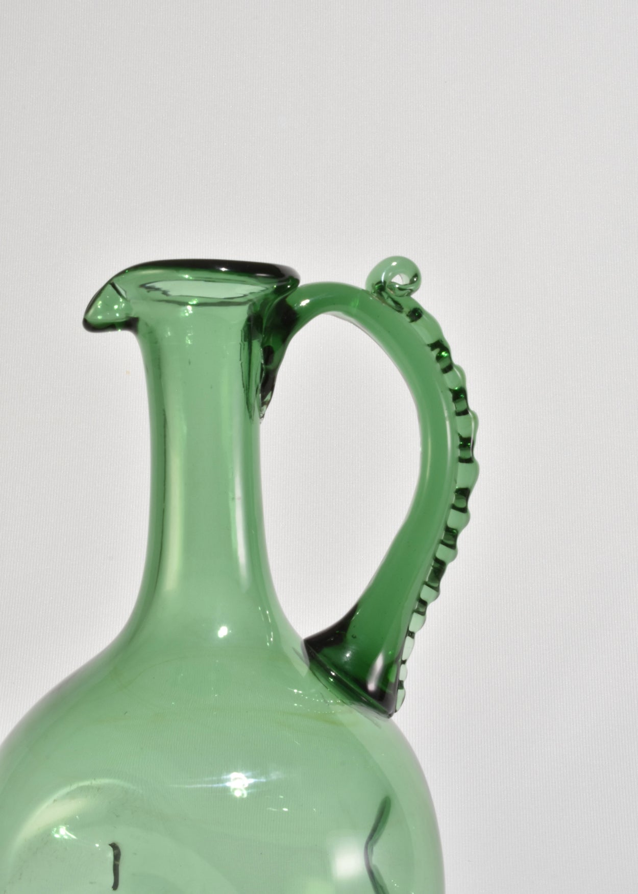 Emerald Glass Pitcher