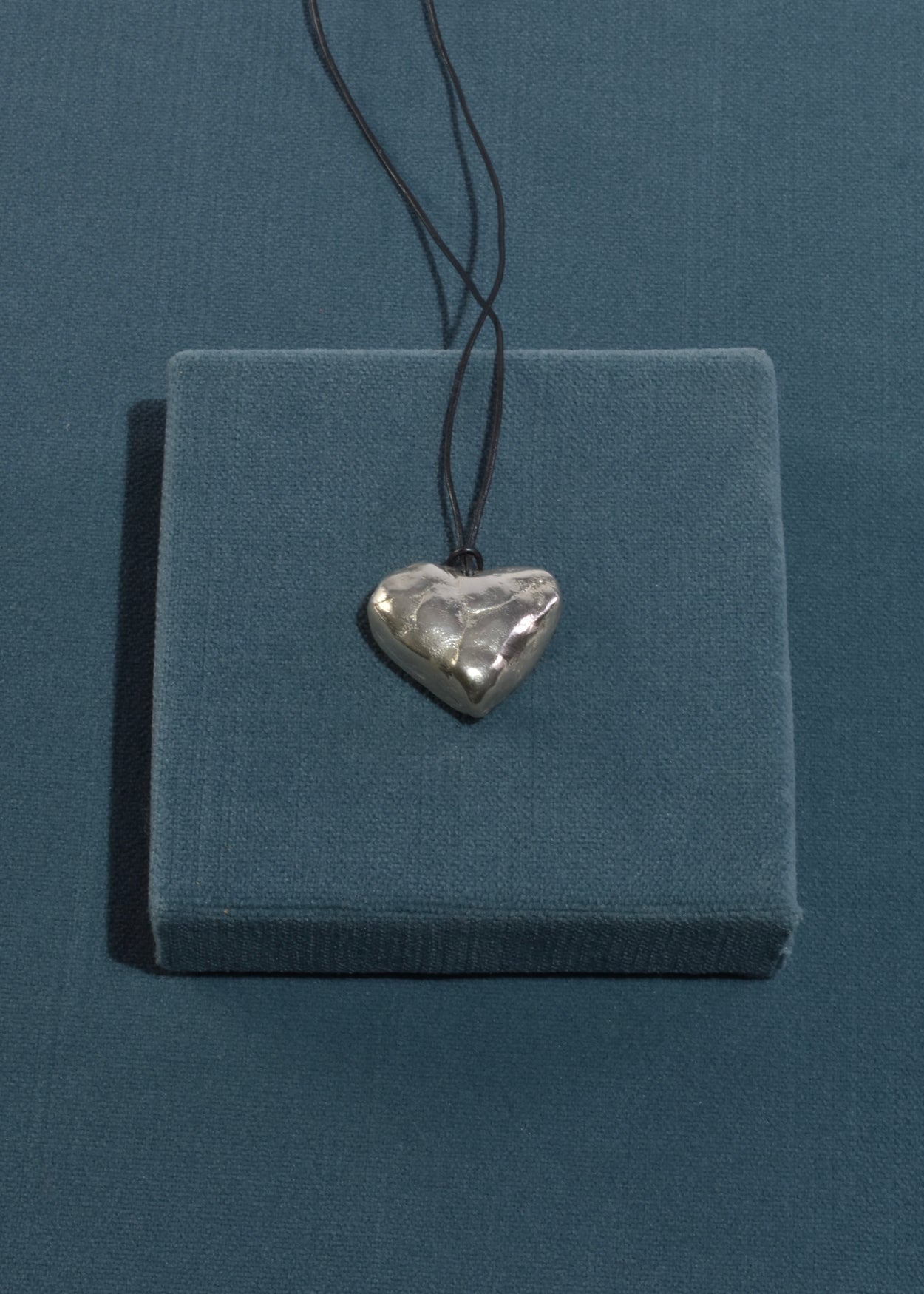 Organic Heart Pendant Necklace