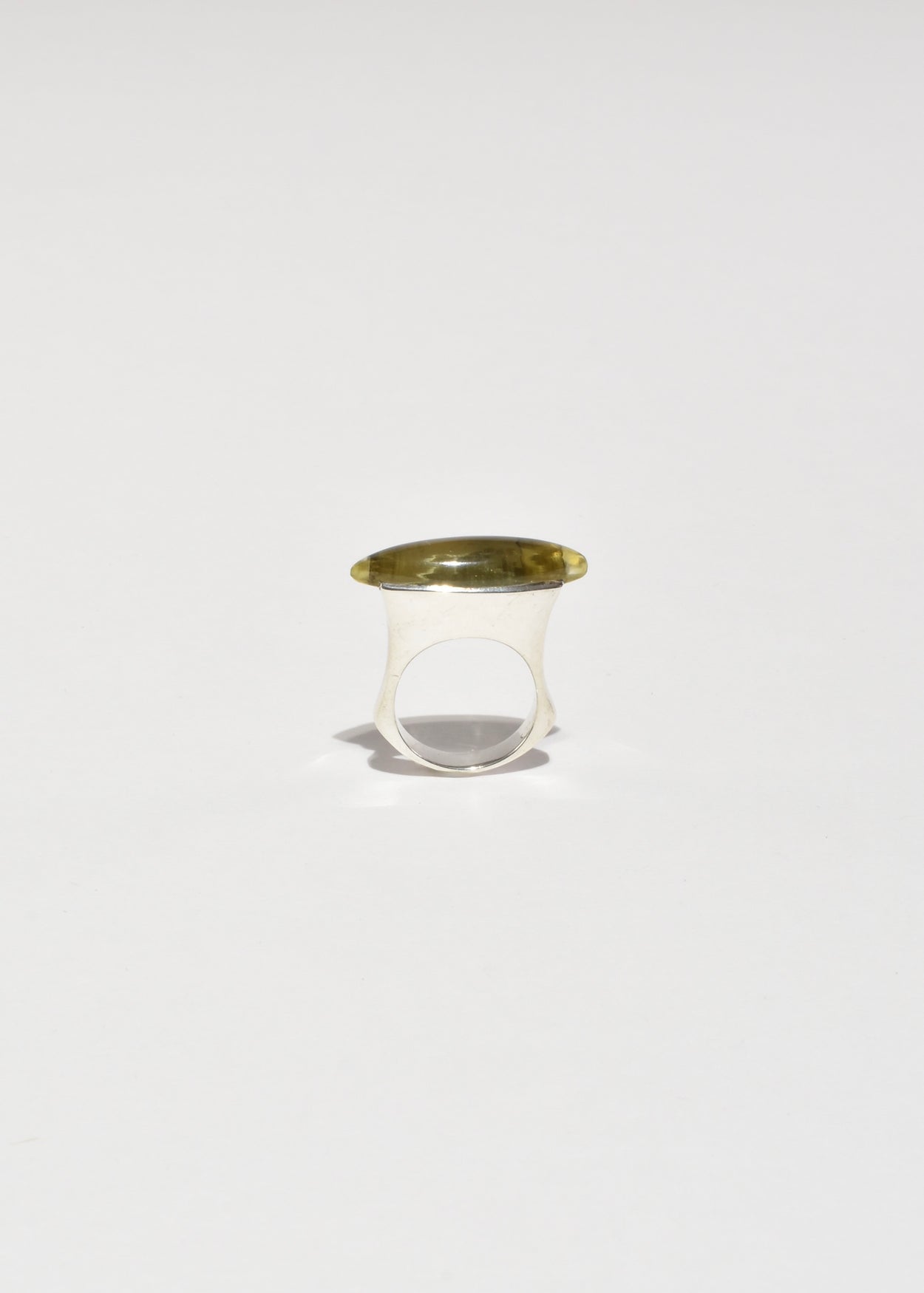 Modernist Lemon Quartz Ring