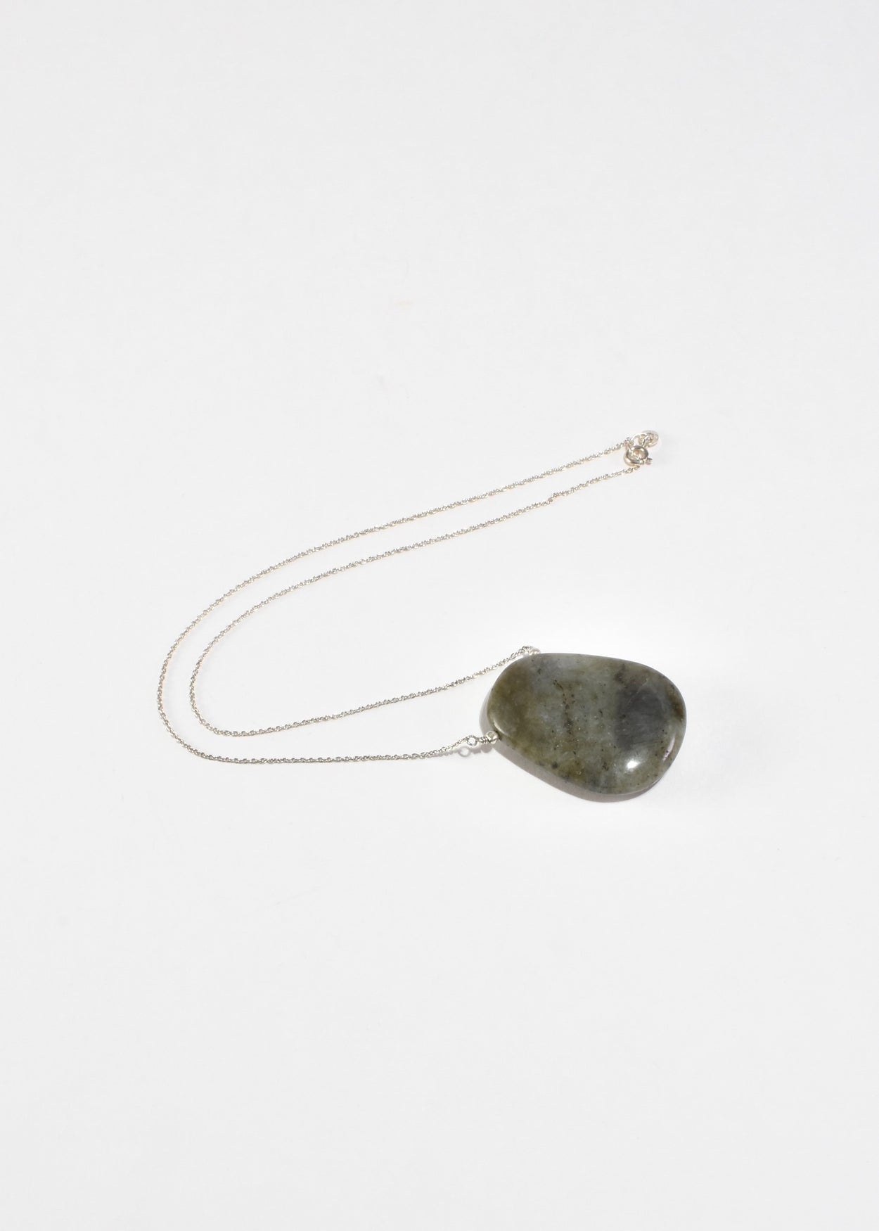 Moss Agate Pendant Necklace