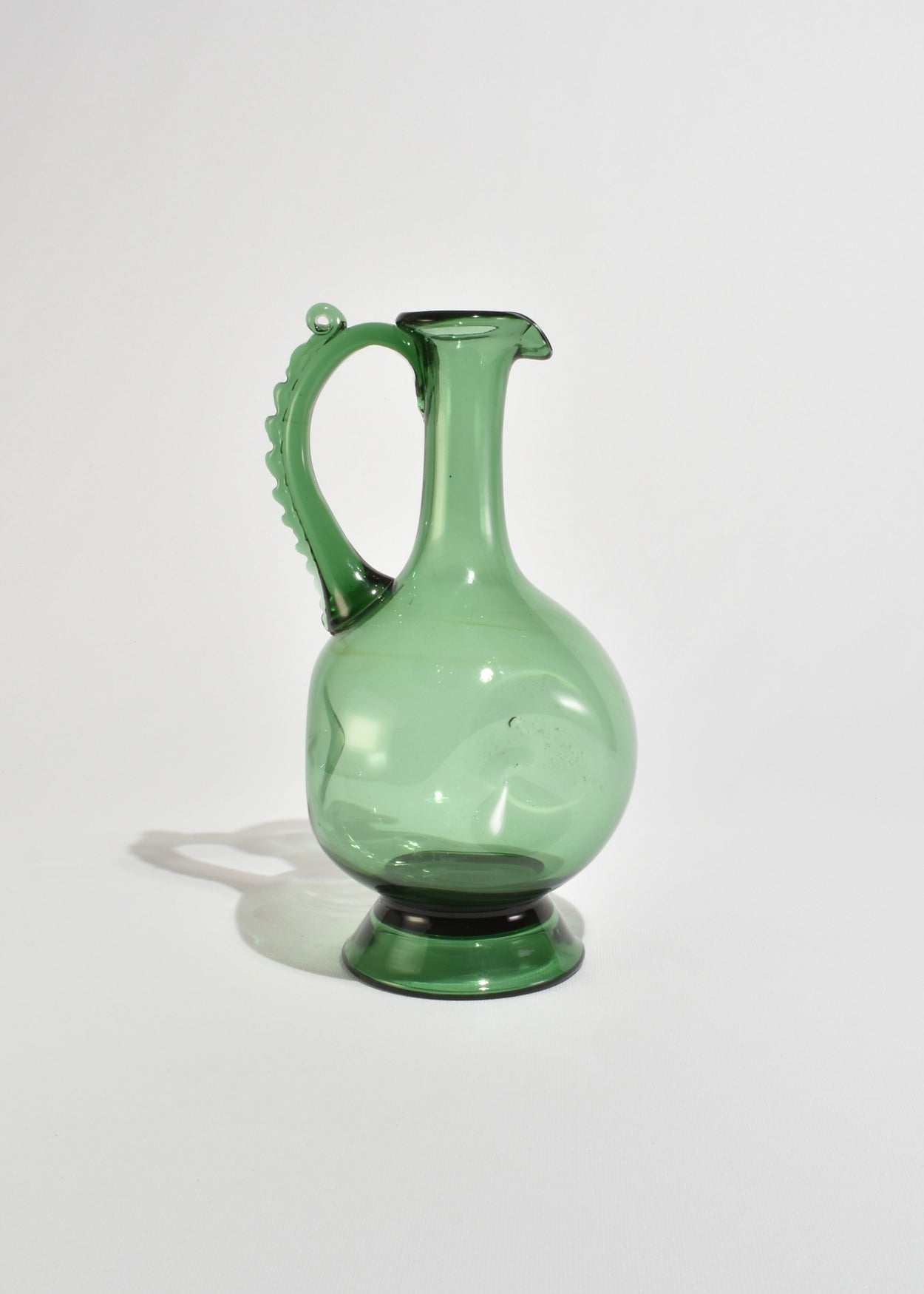 Emerald Glass Pitcher