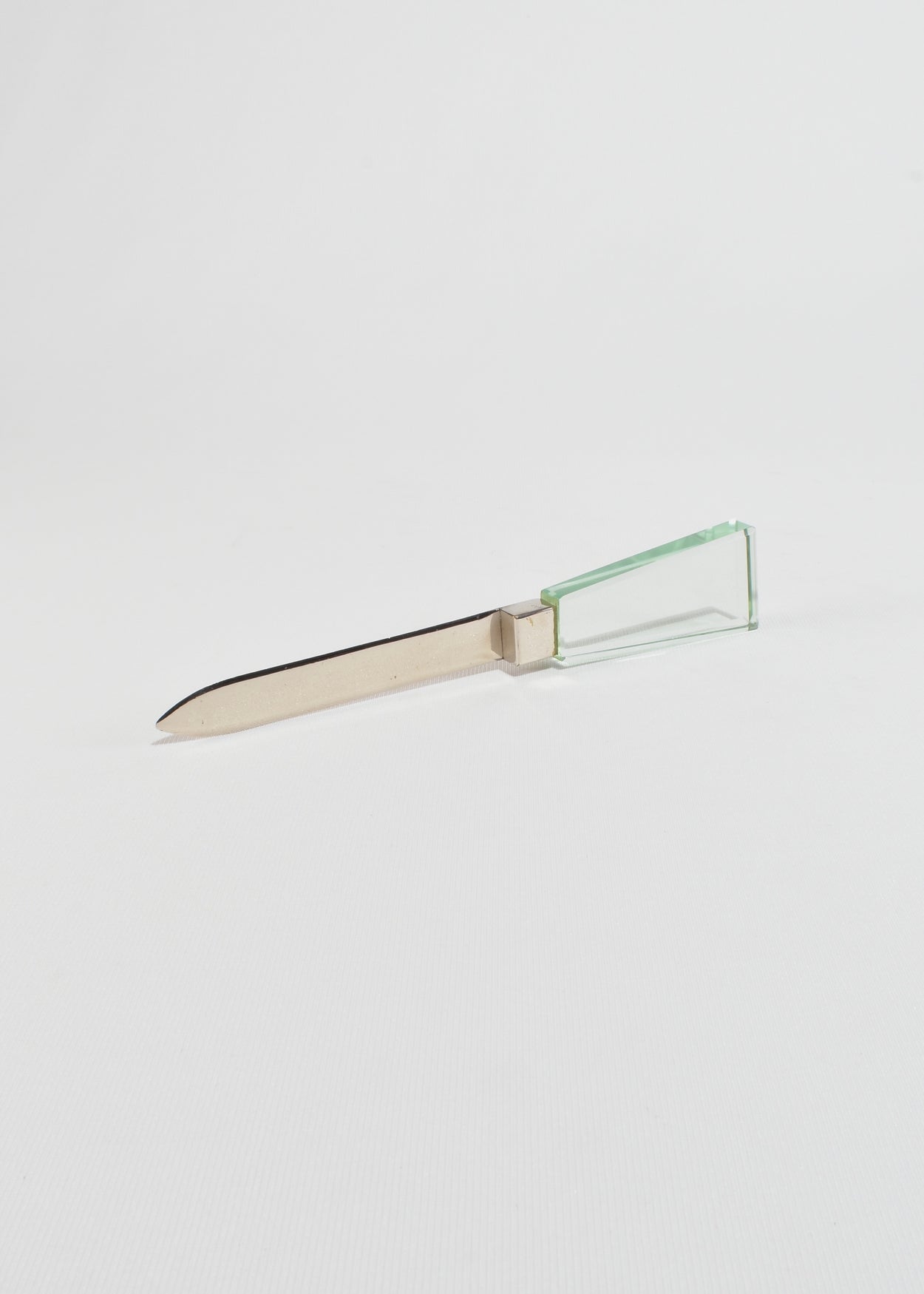 Green Glass Desk Set