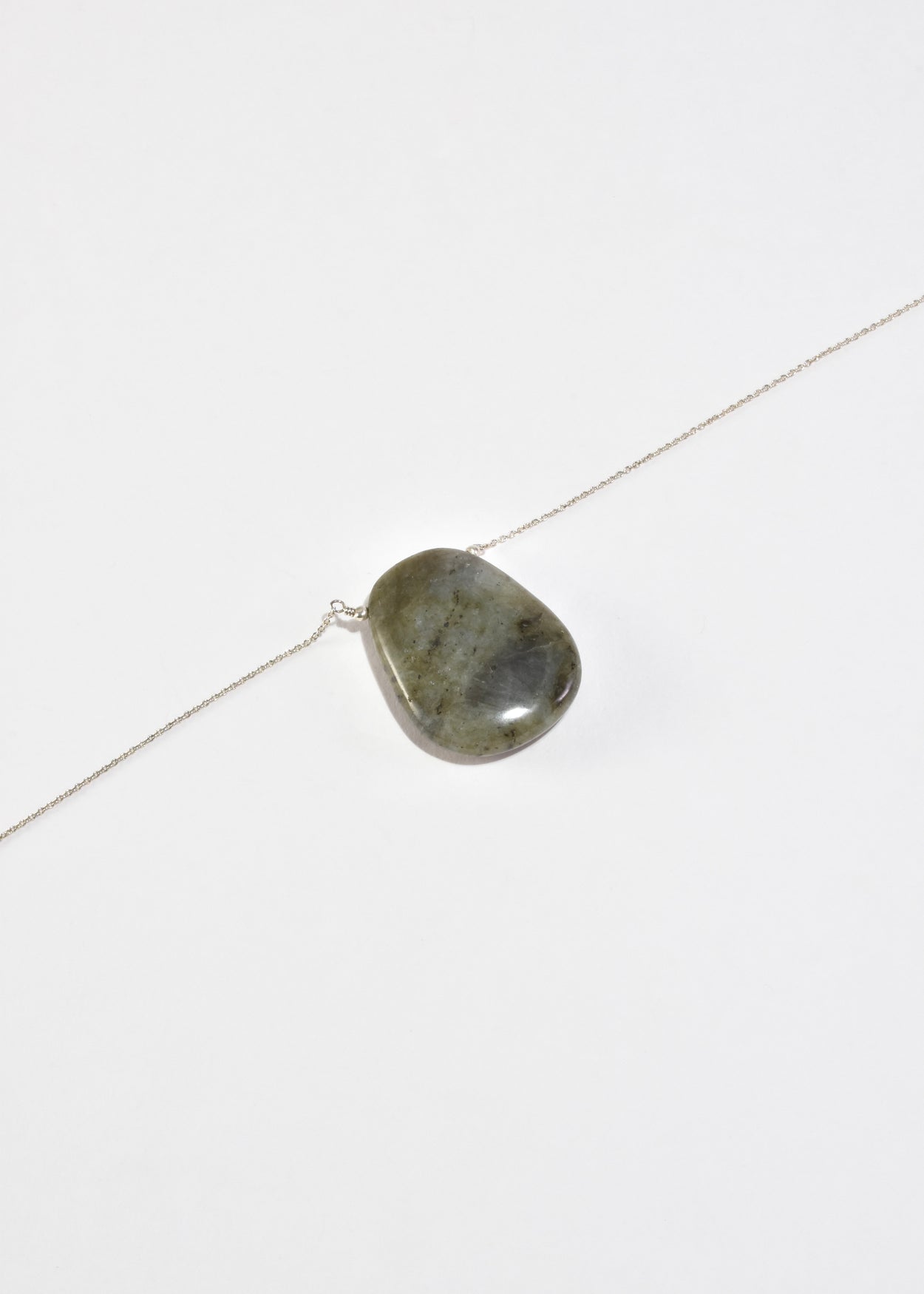 Moss Agate Pendant Necklace