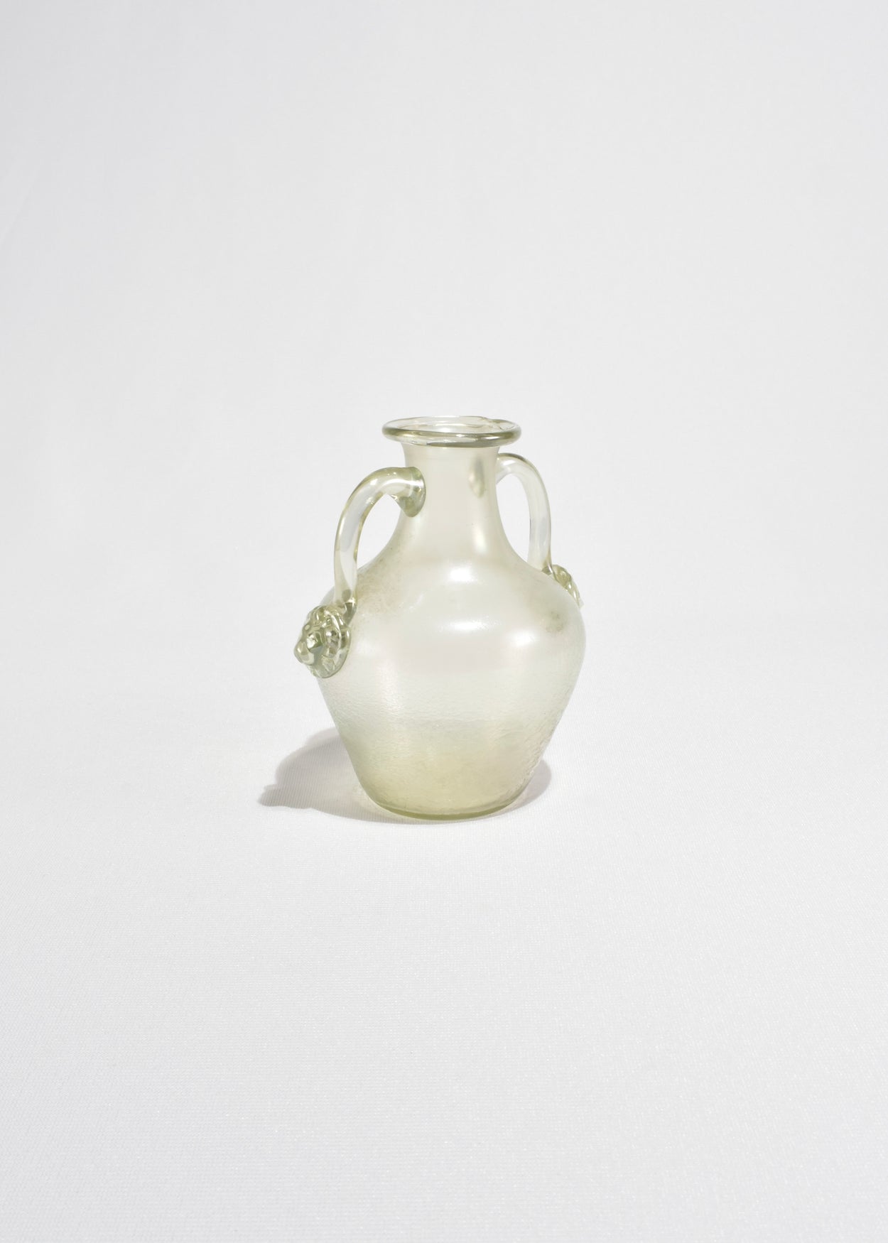 Iridescent Green Amphora Vase