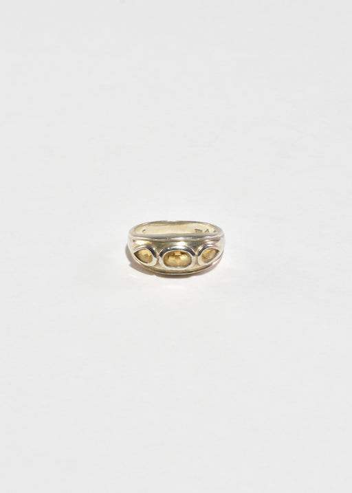 Faceted Citrine Ring