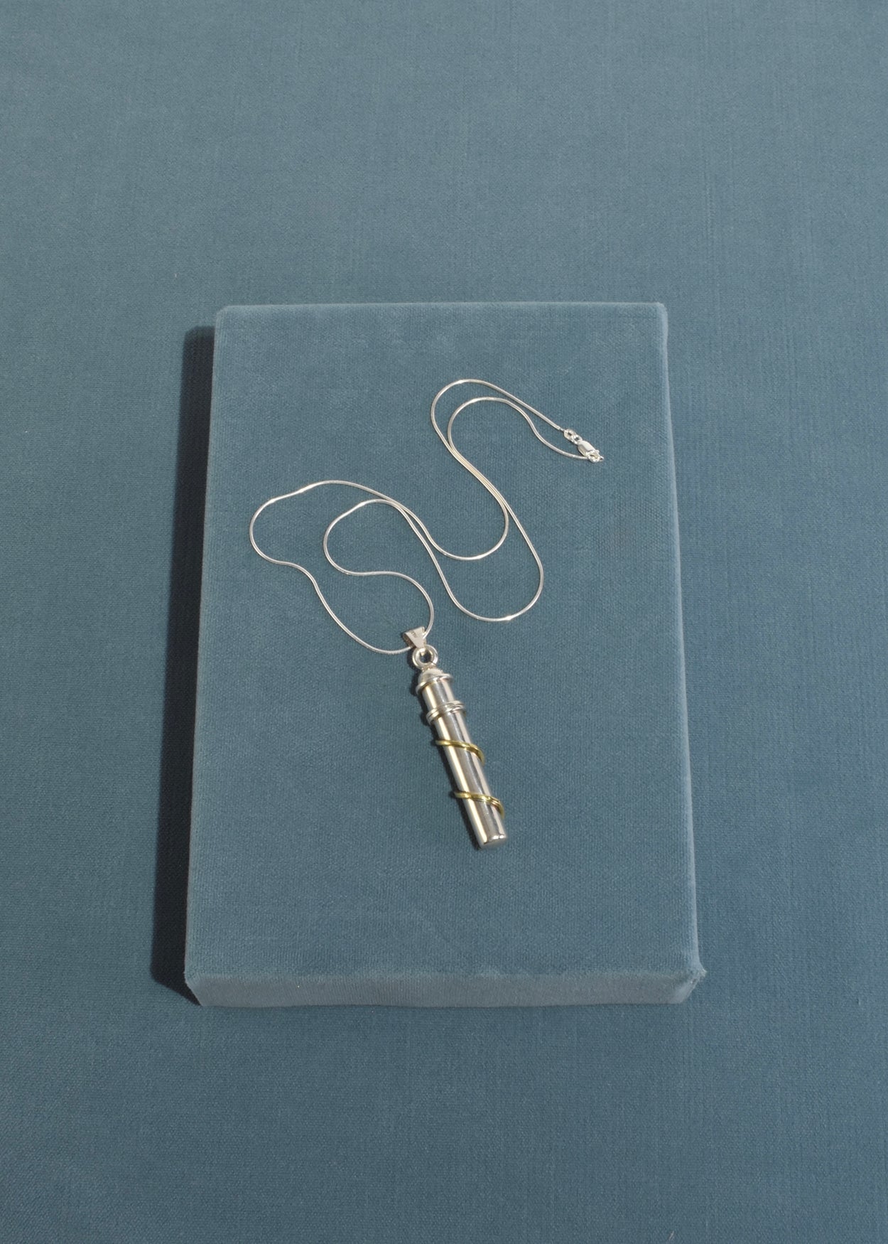 Spiral Perfume Pendant Necklace