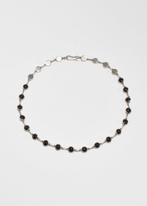 Garnet Link Necklace