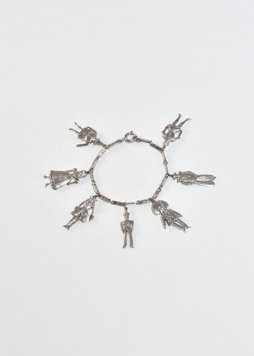 Figural Characters Charm Bracelet