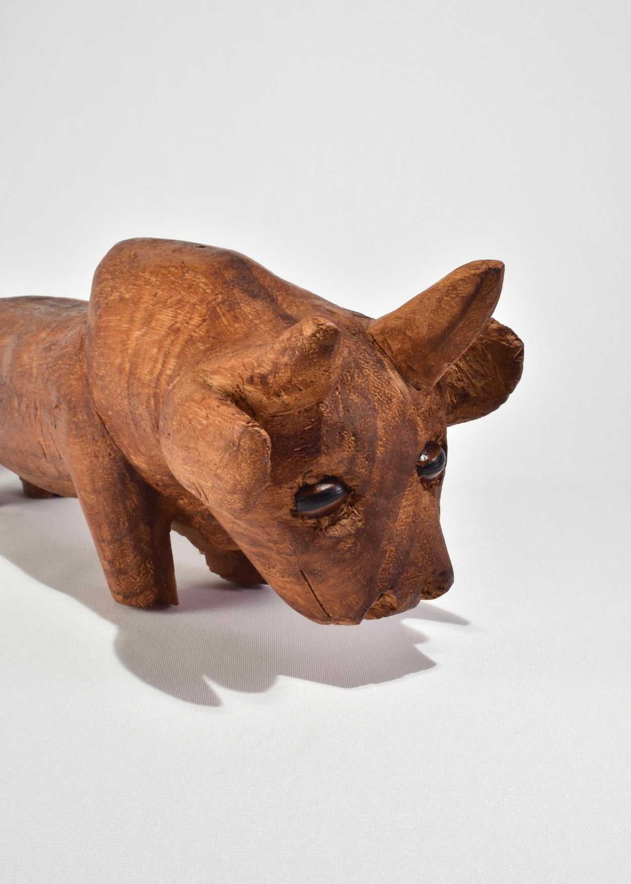 Folk Art Carved Wood Animal Sculpture