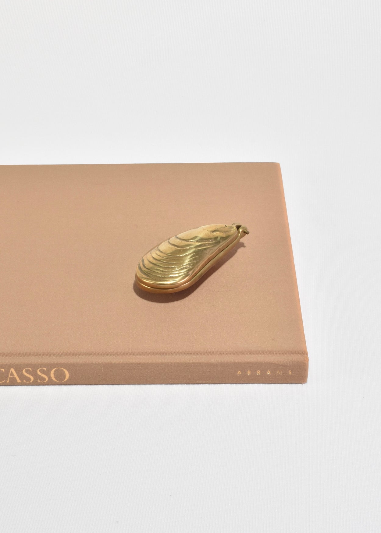 Solid Brass Mussel Shell Box
