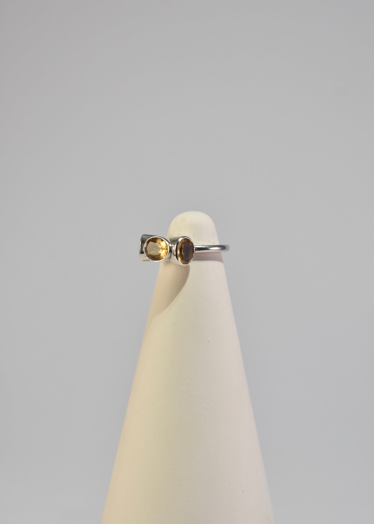 Faceted Citrine Ring