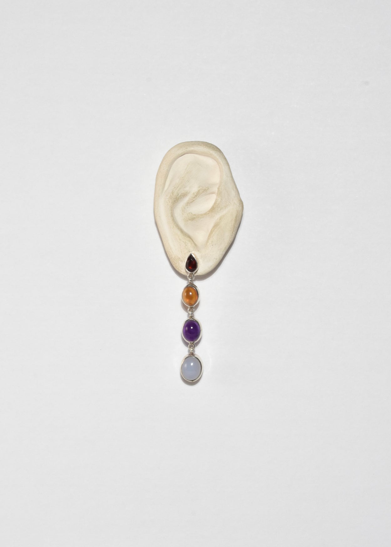 Graduated Multi Stone Earrings